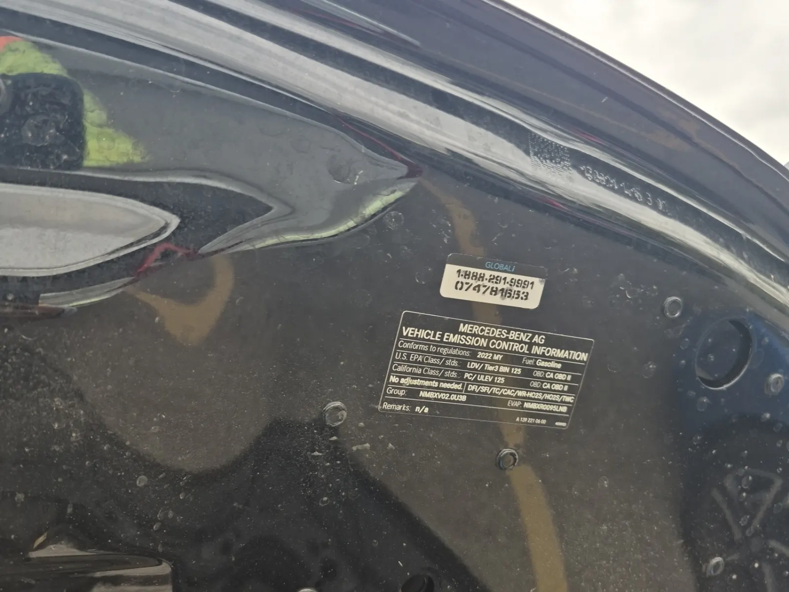 Emission Sticker Photo