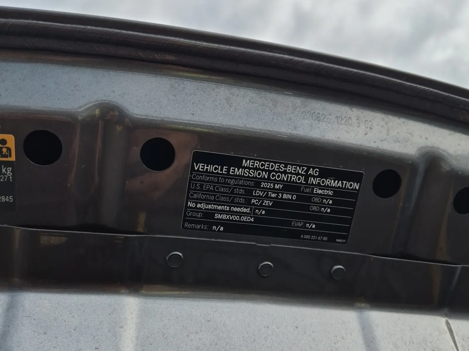 Emission Sticker Photo