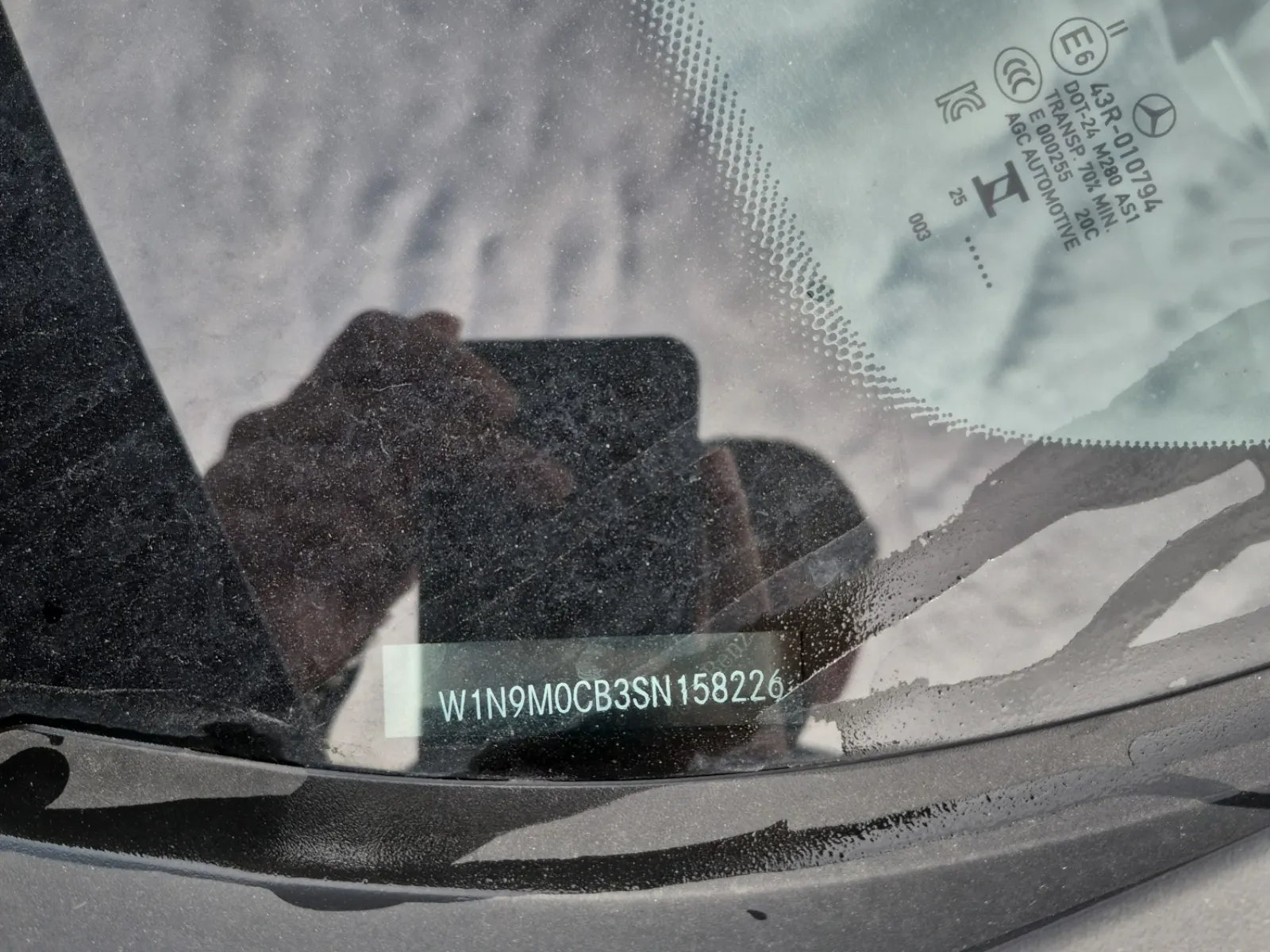 Dash VIN Plate Photo
