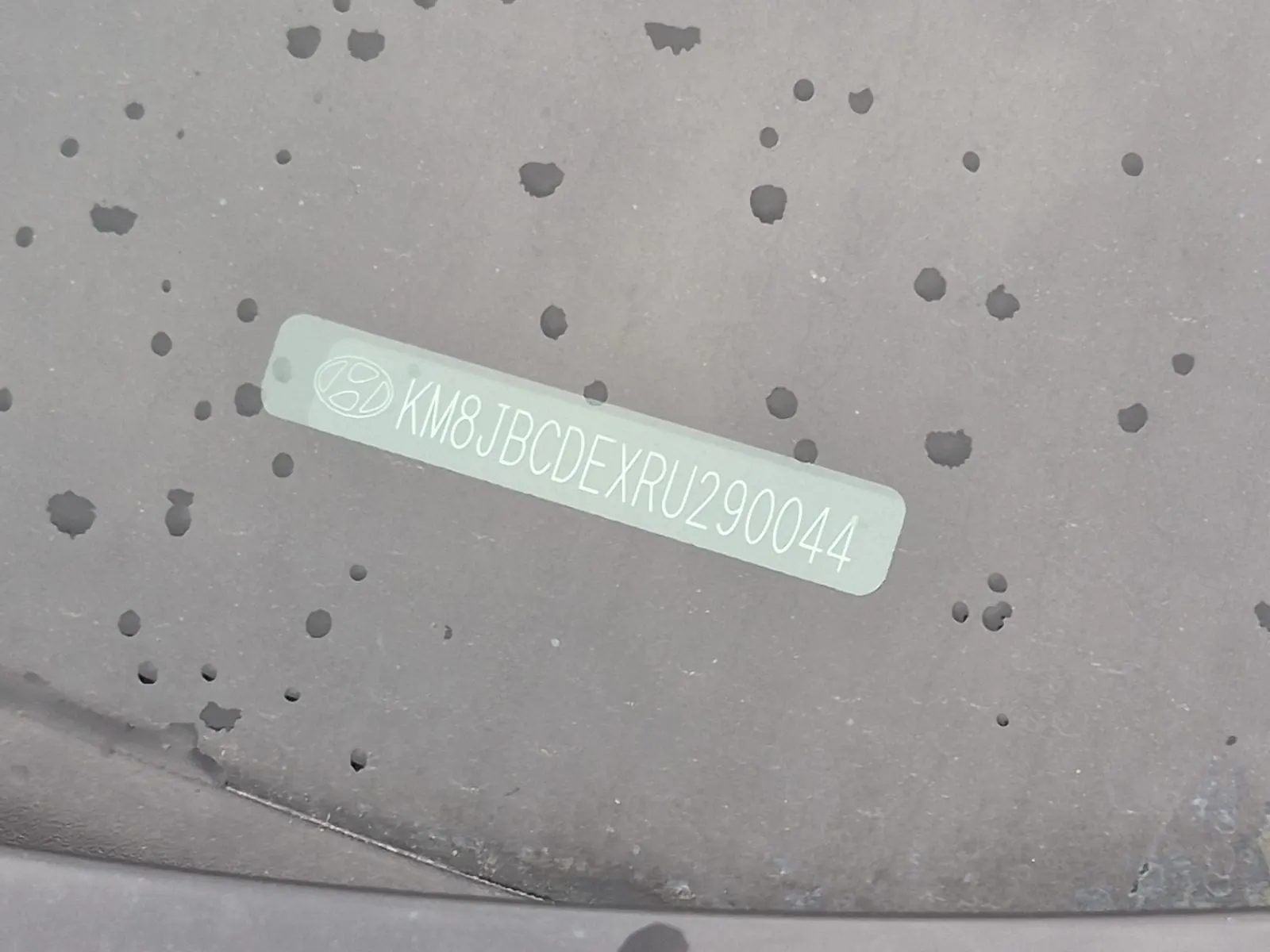 Dash VIN Plate Photo