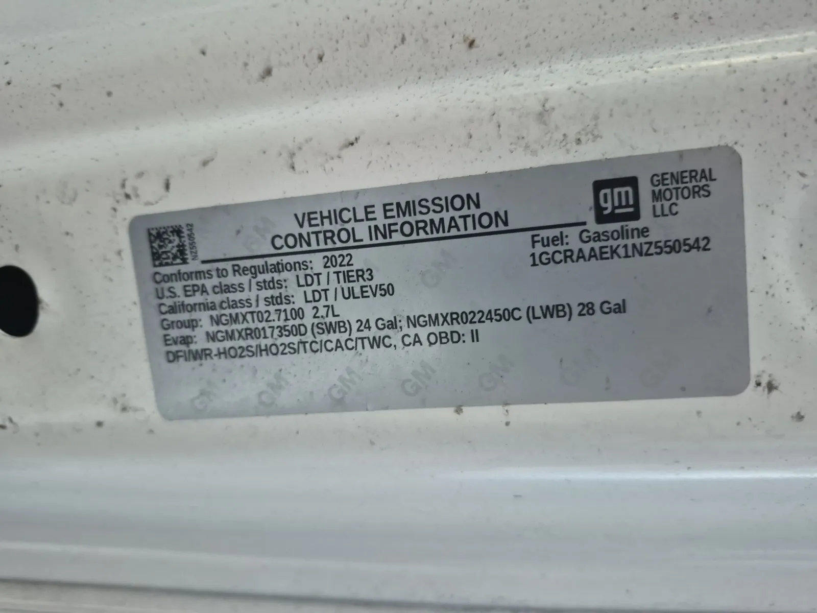 Emission Sticker Photo