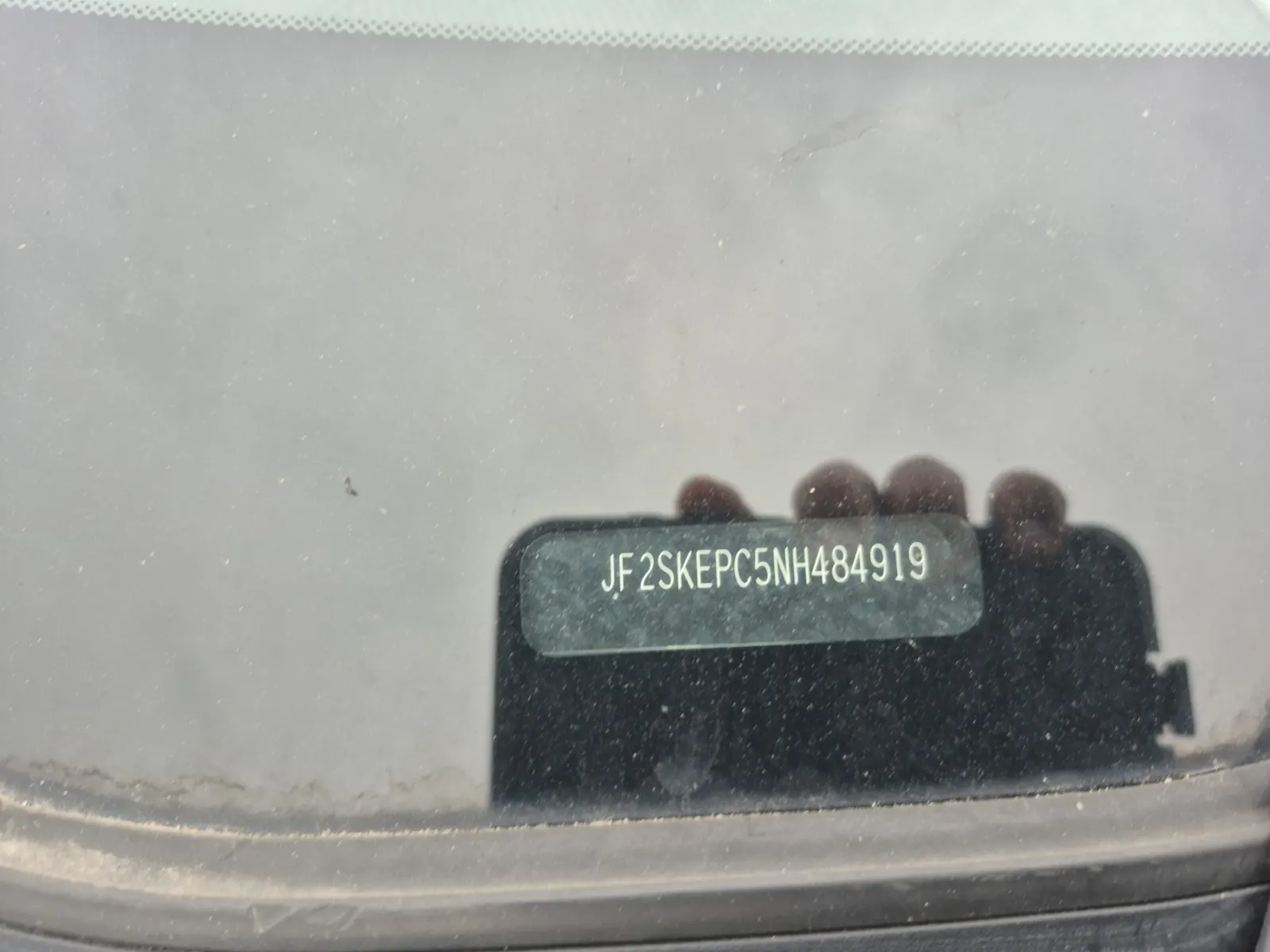 Dash VIN Plate Photo