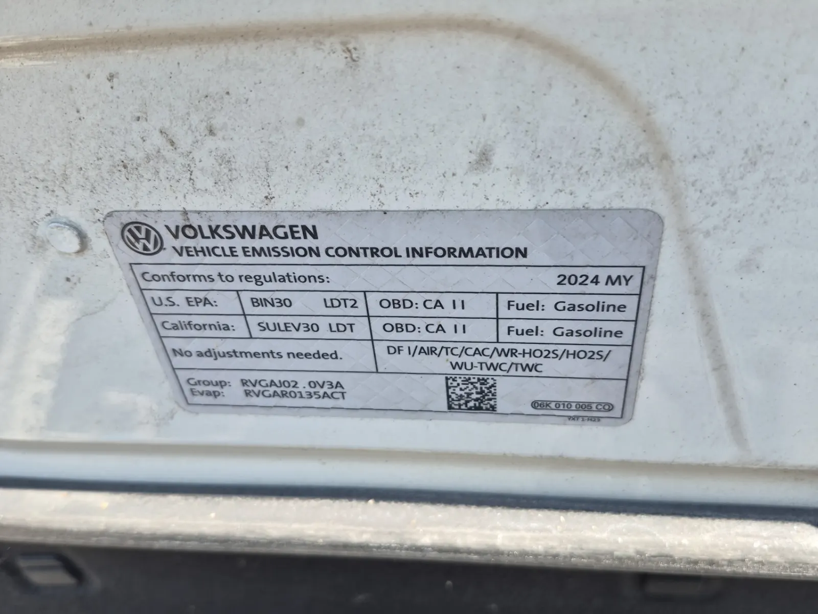 Emission Sticker Photo