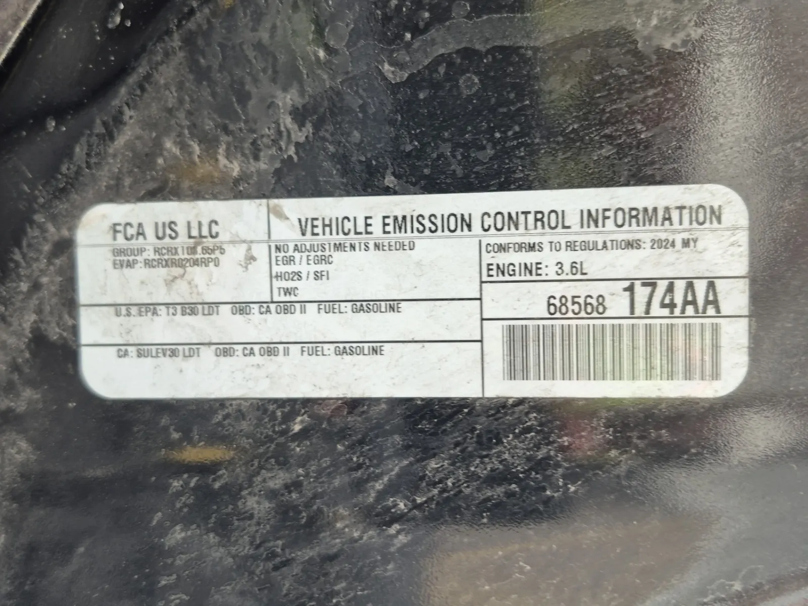 Emission Sticker Photo