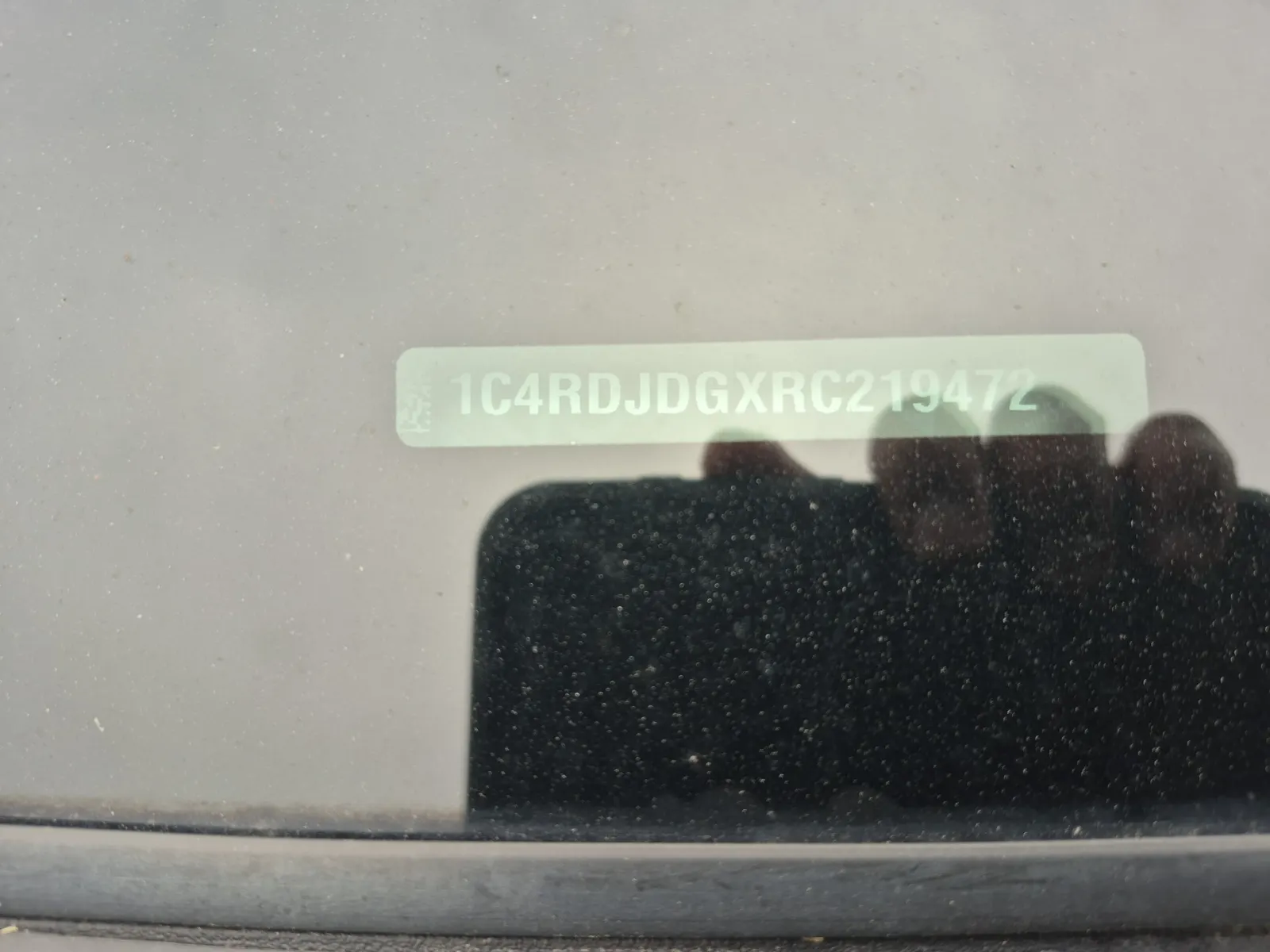 Dash VIN Plate Photo