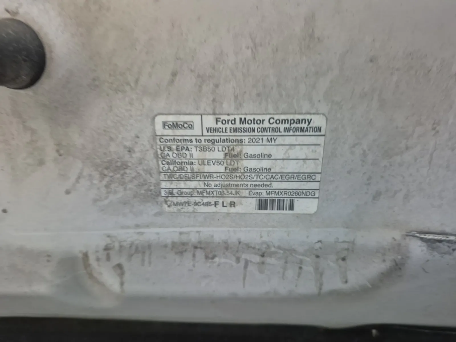 Emission Sticker Photo