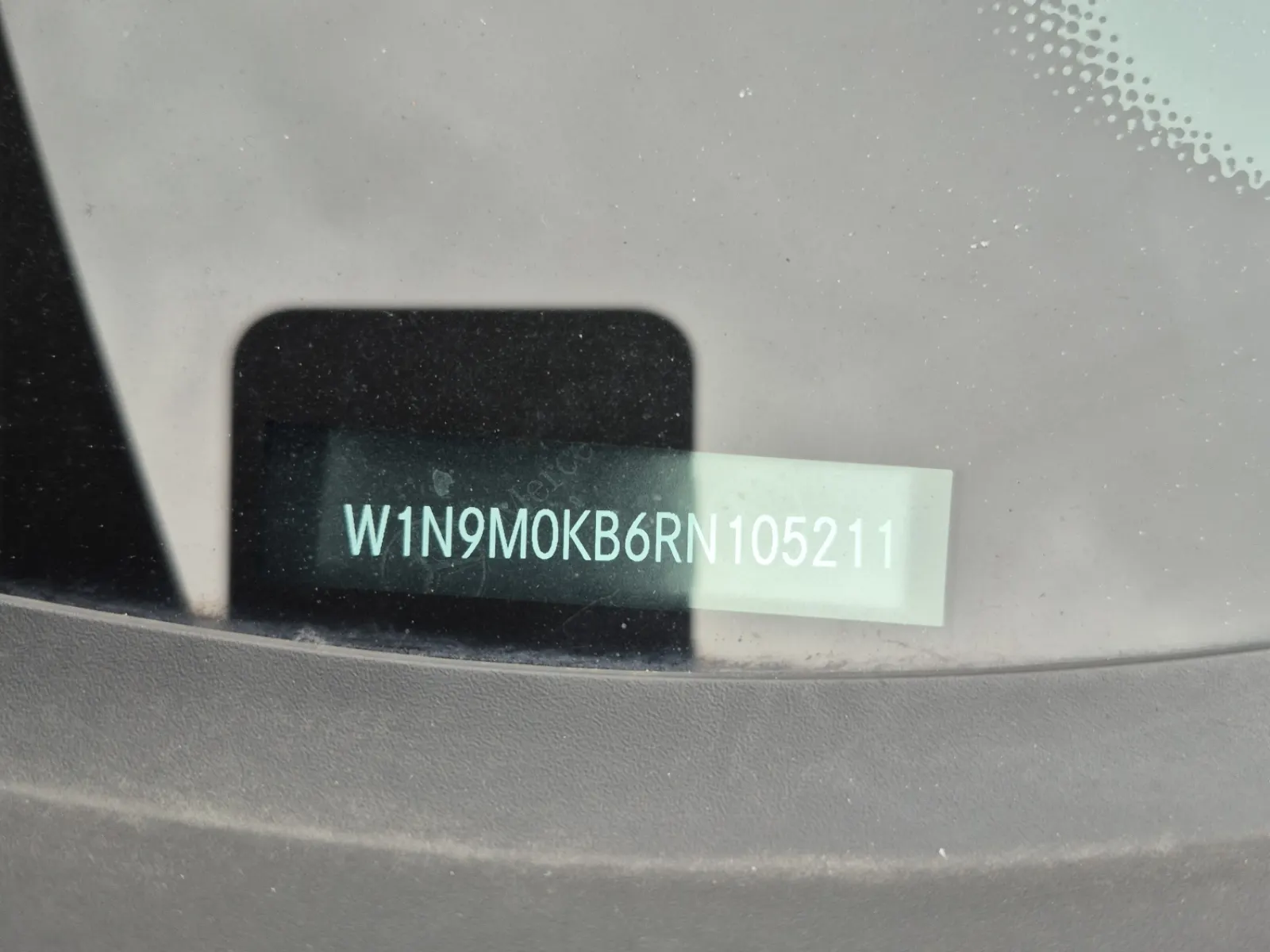 Dash VIN Plate Photo
