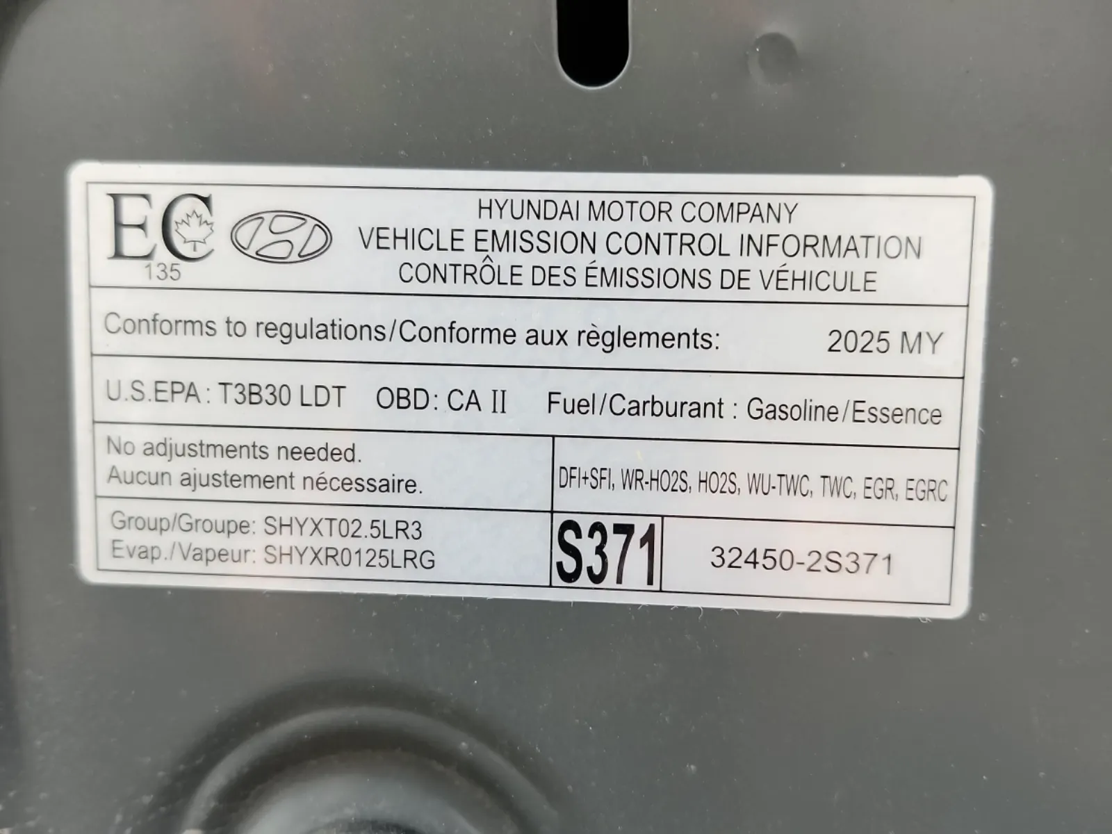 Emission Sticker Photo