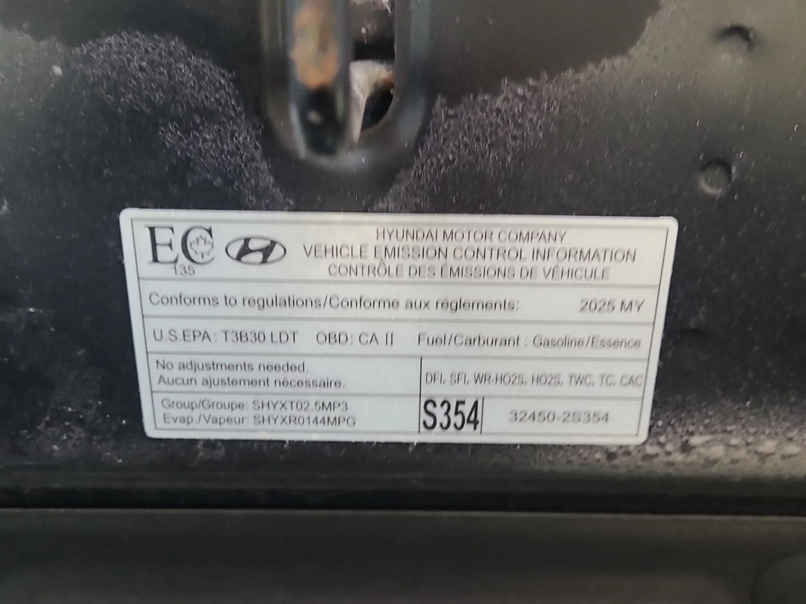 Emission Sticker Photo