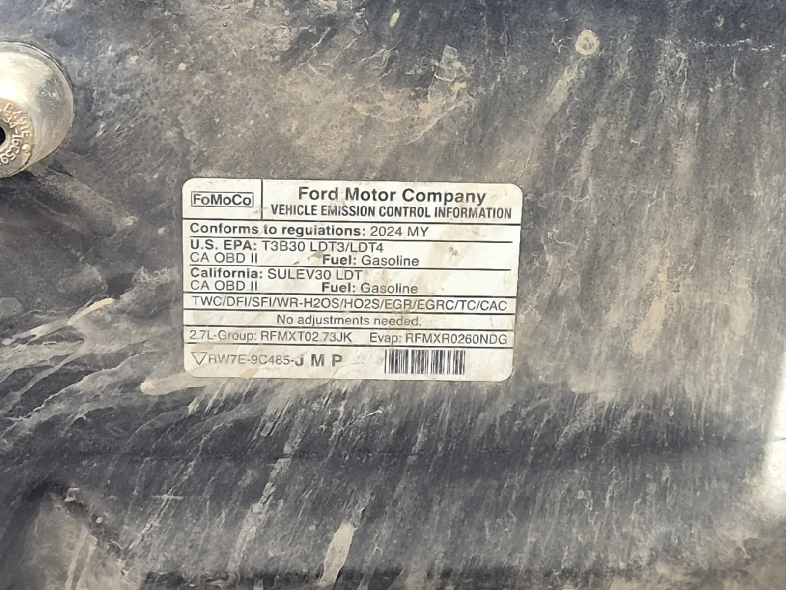 Emission Sticker Photo