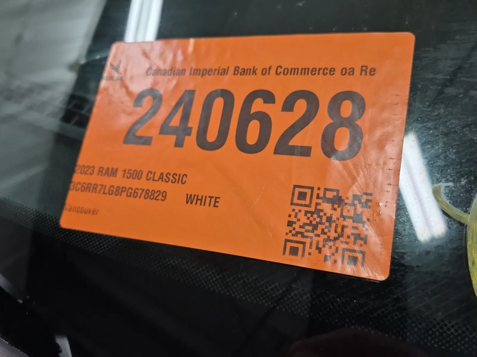 Inventory Label Photo