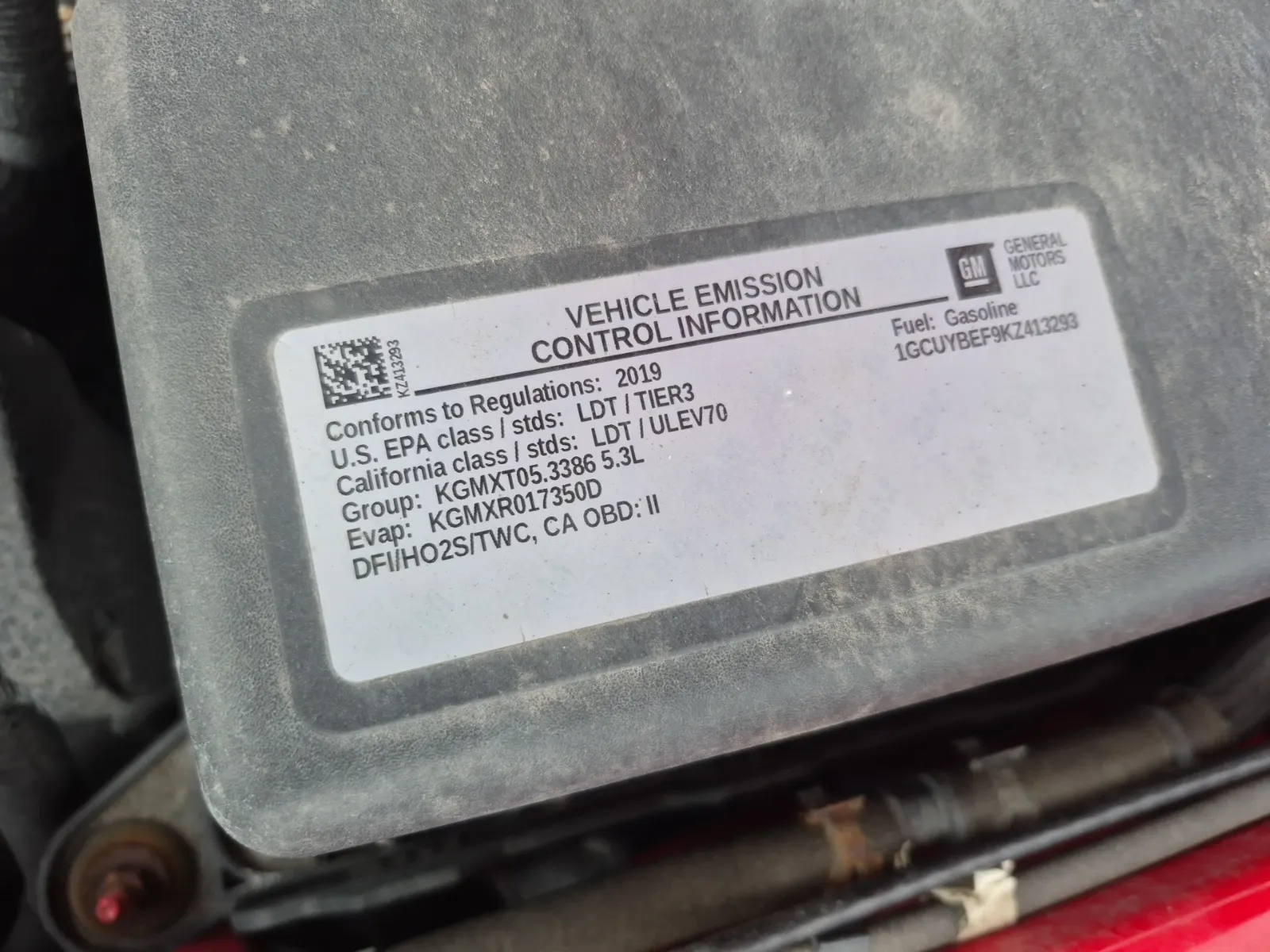 Emission Sticker Photo