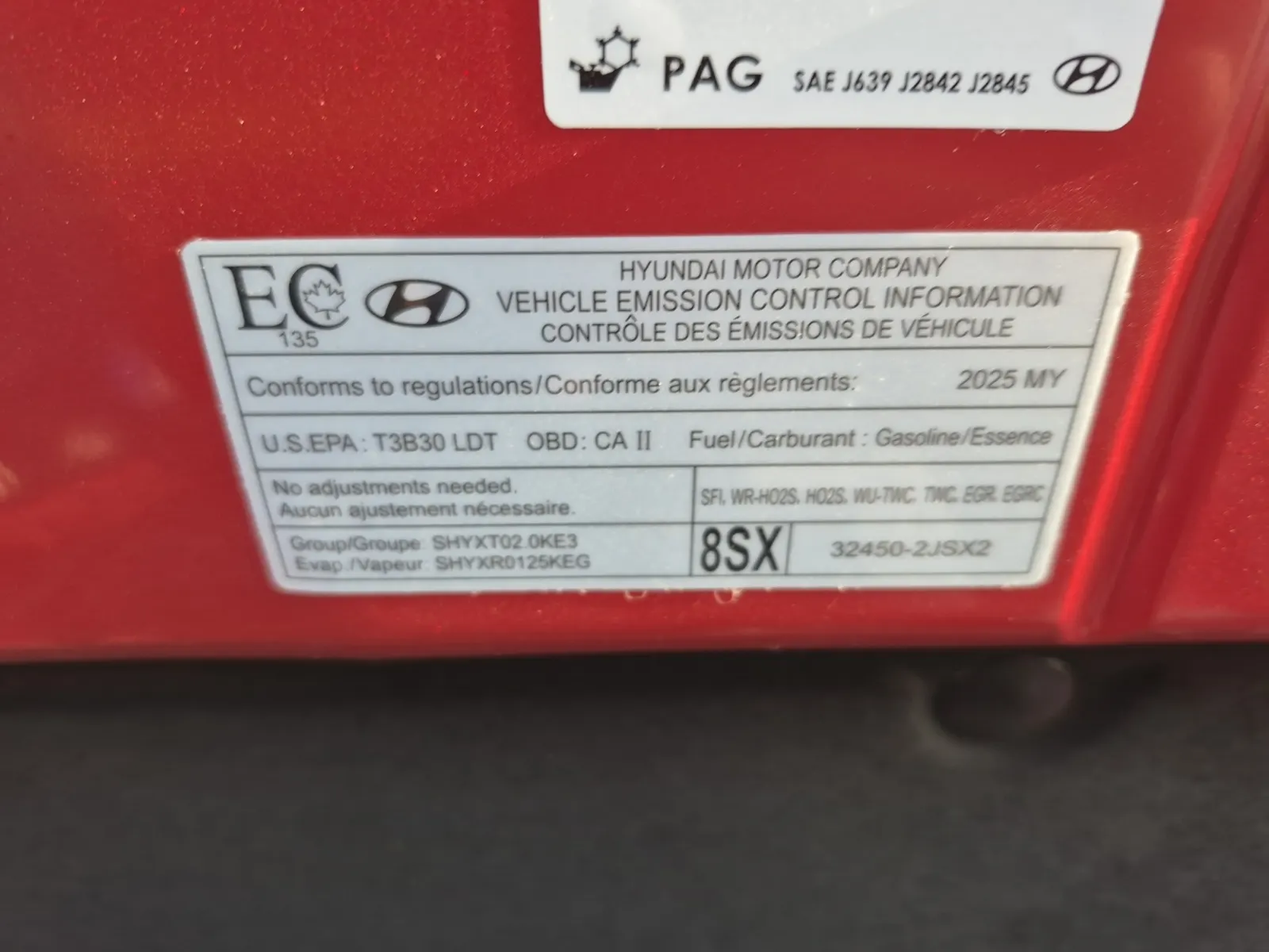 Emission Sticker Photo