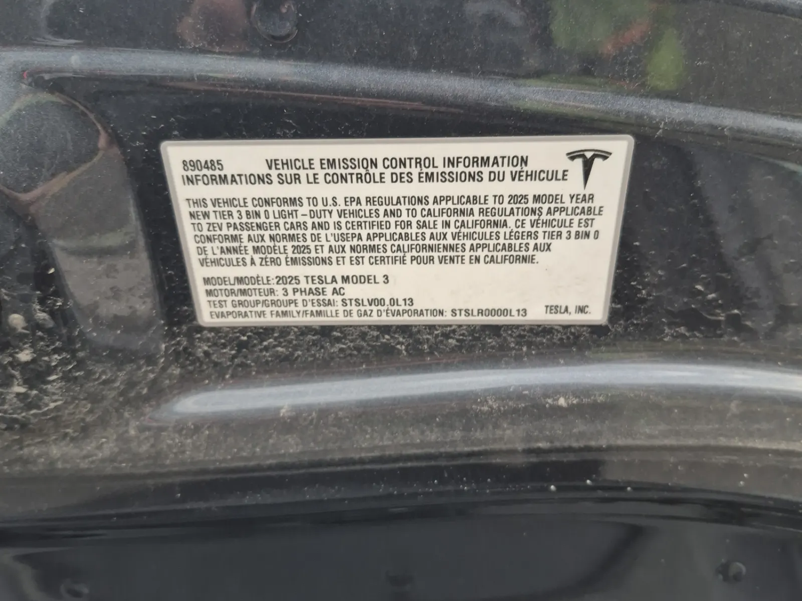 Emission Sticker Photo