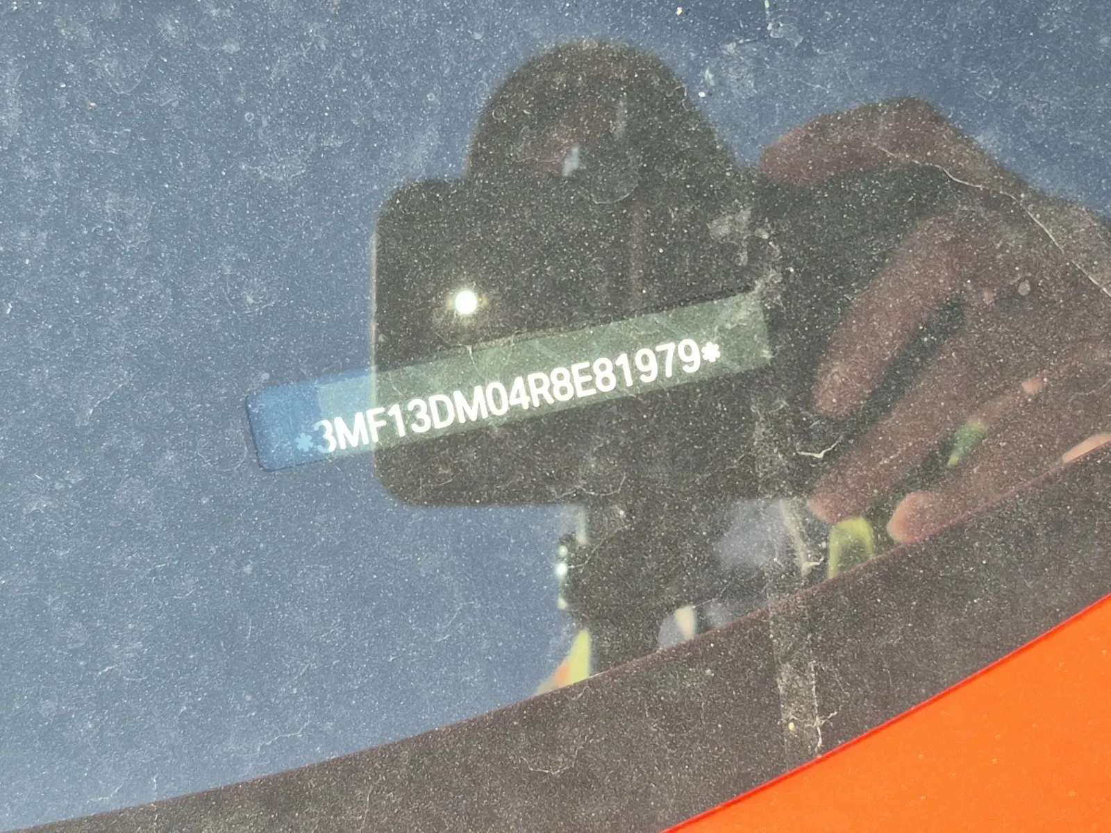Dash VIN Plate Photo