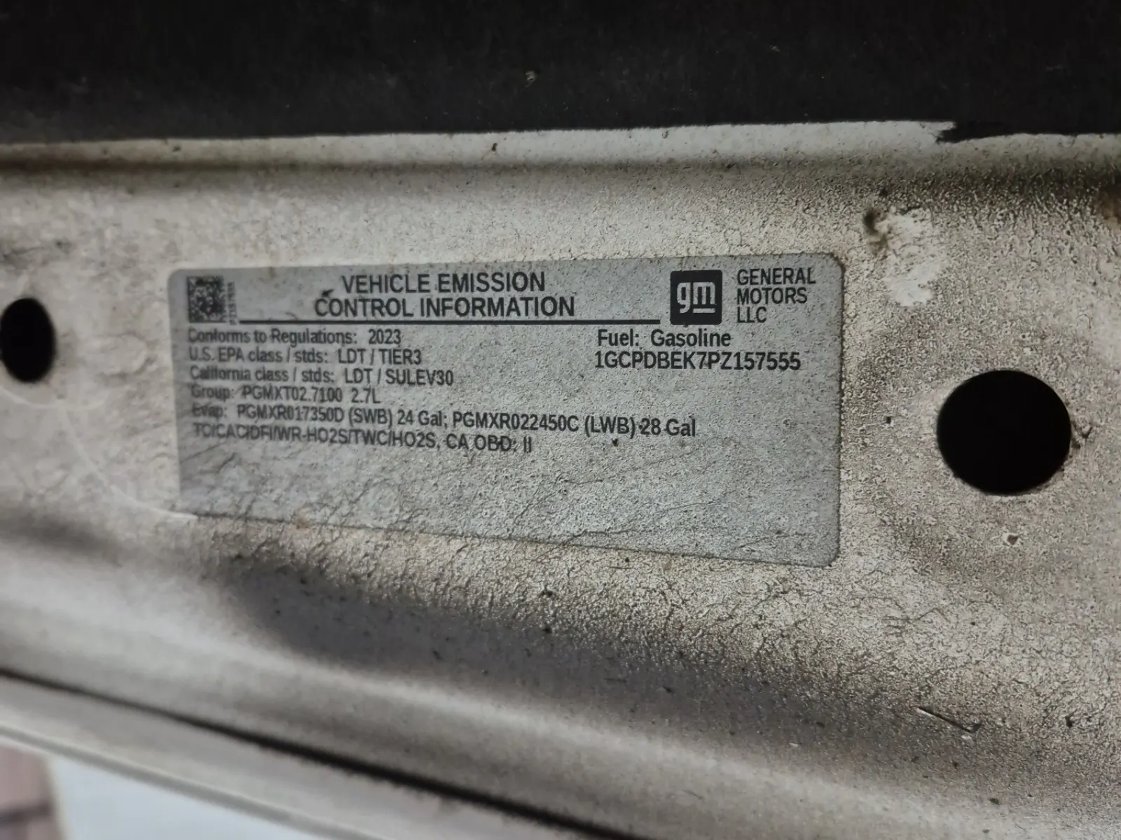 Emission Sticker Photo