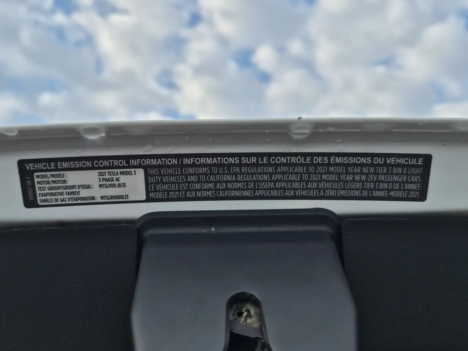 Emission Sticker Photo