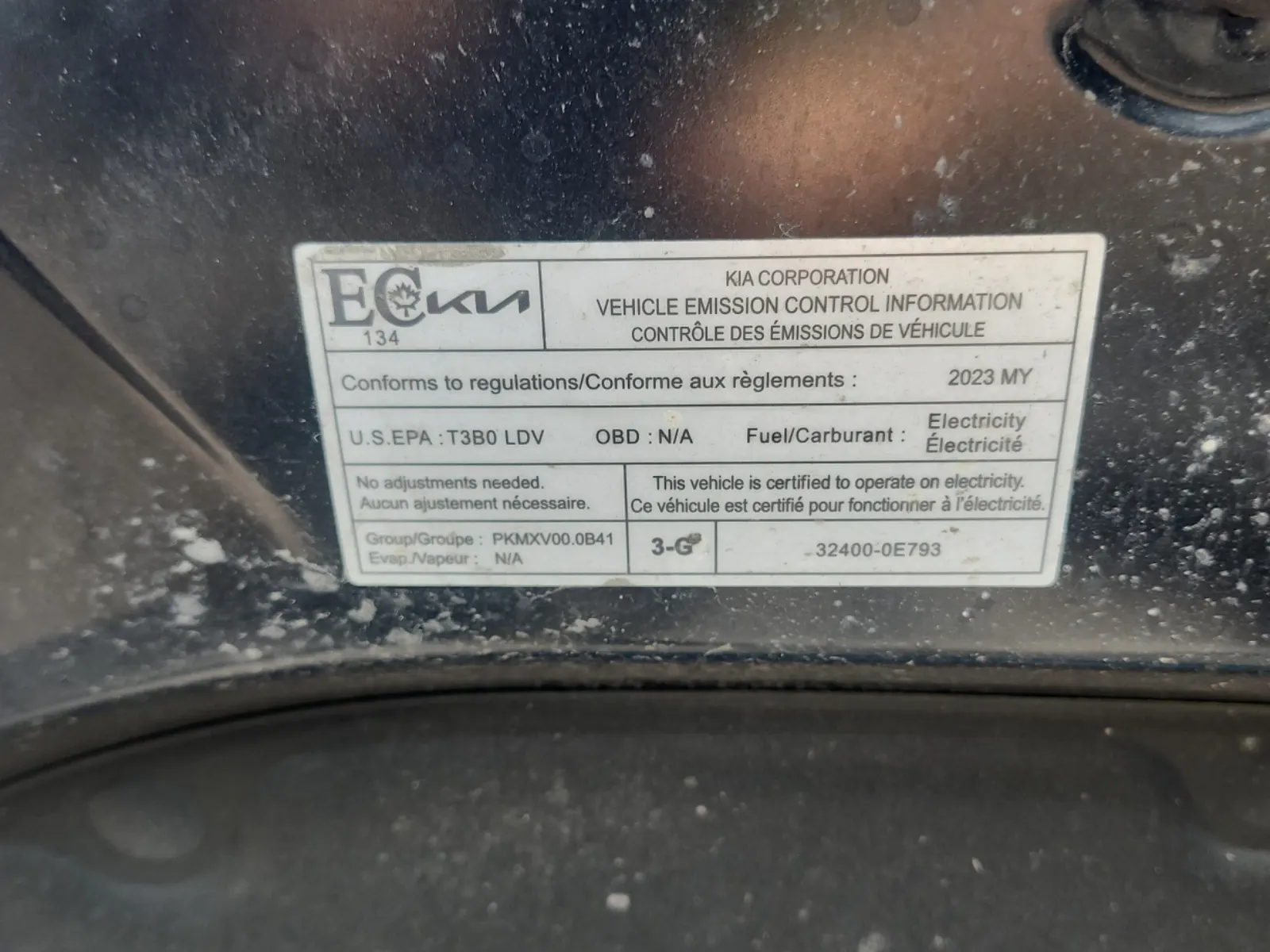 Emission Sticker Photo