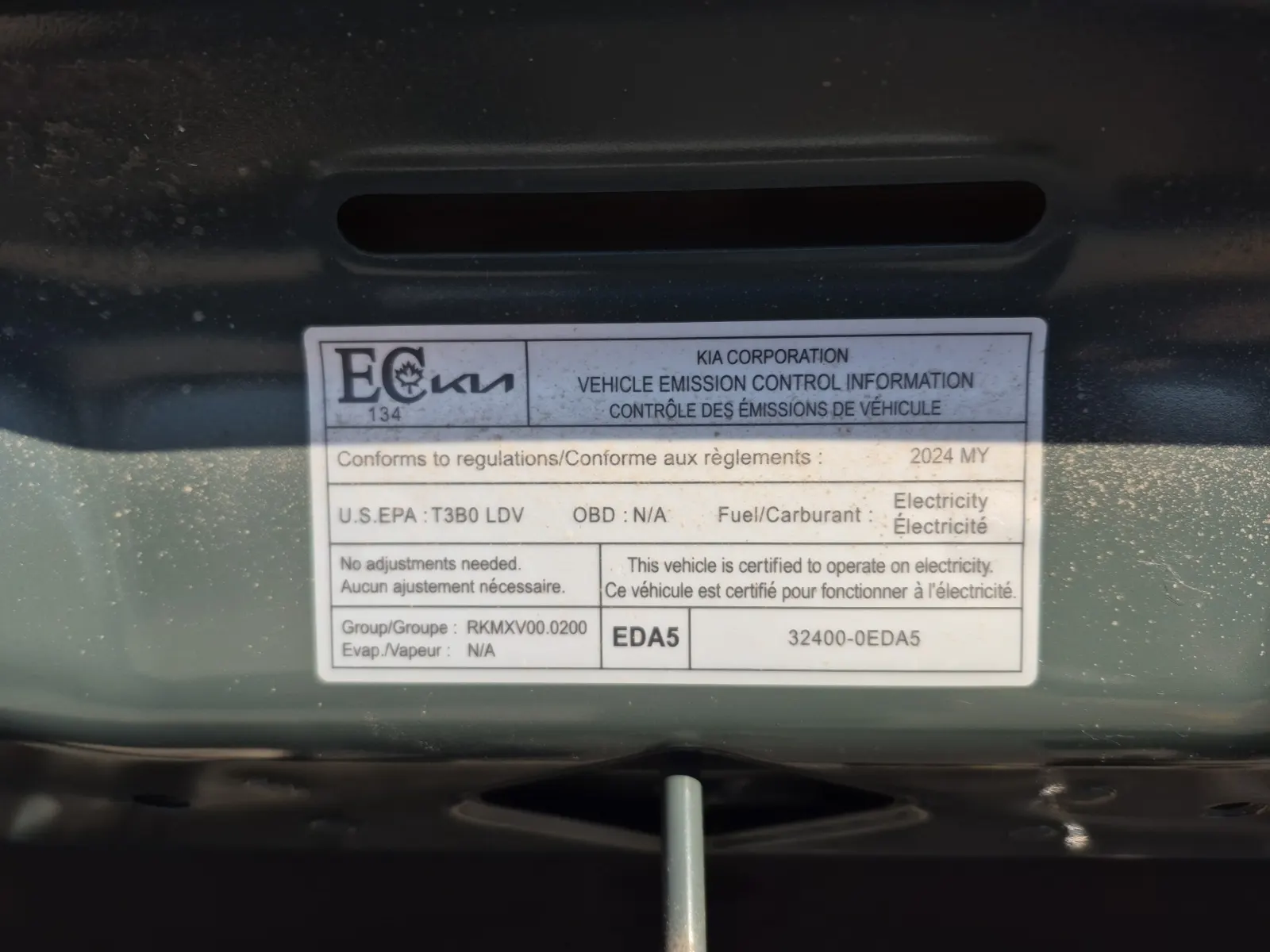Emission Sticker Photo