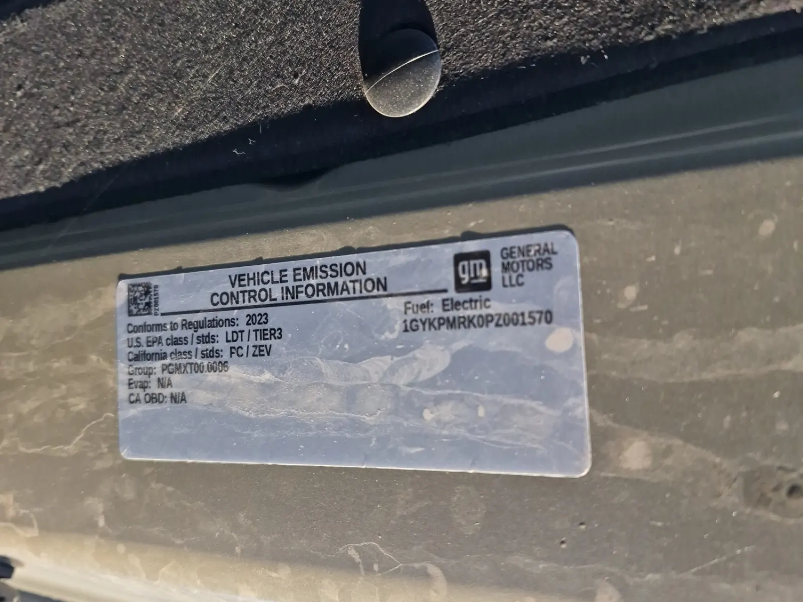 Emission Sticker Photo