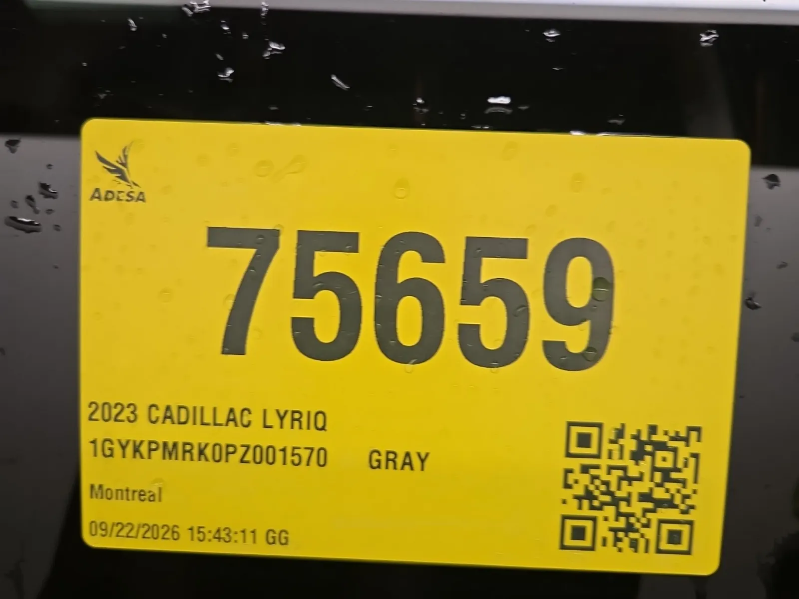 Inventory Label Photo