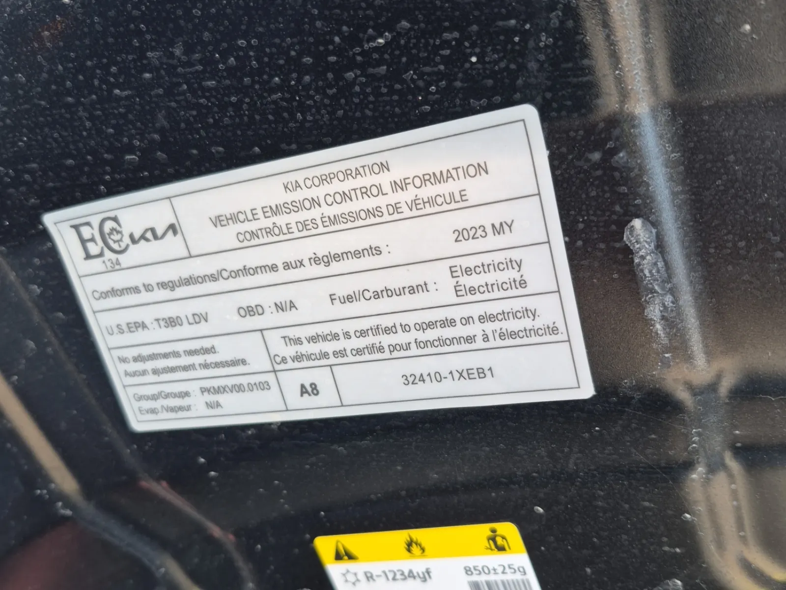 Emission Sticker Photo
