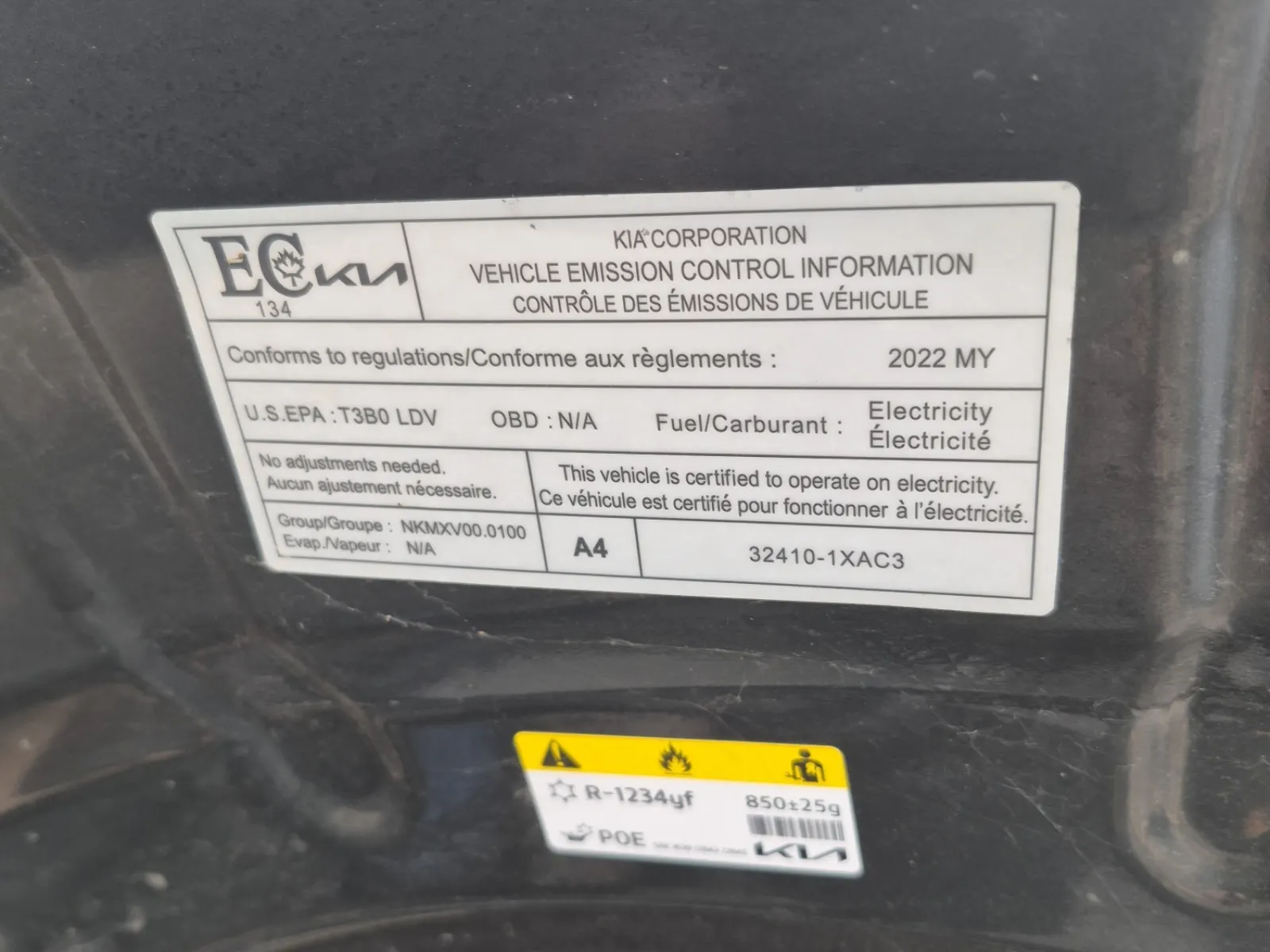 Emission Sticker Photo