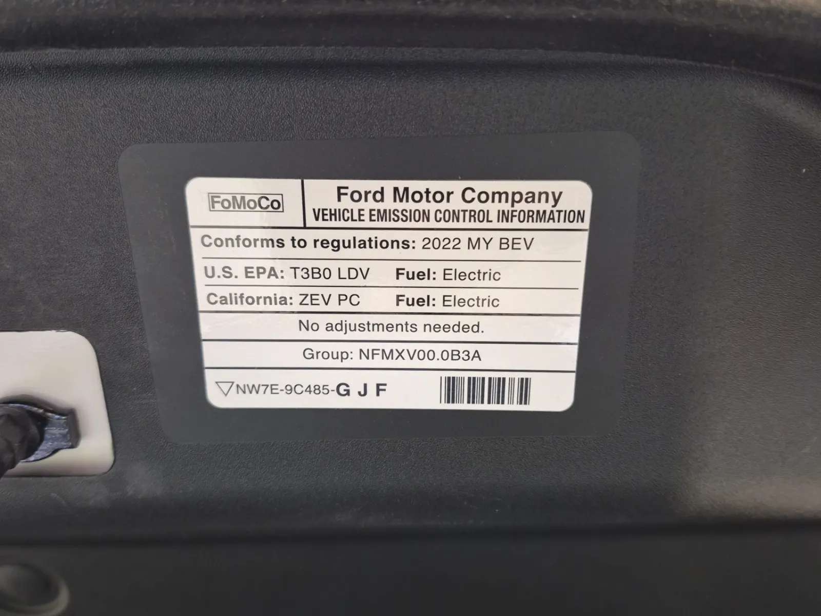 Emission Sticker Photo