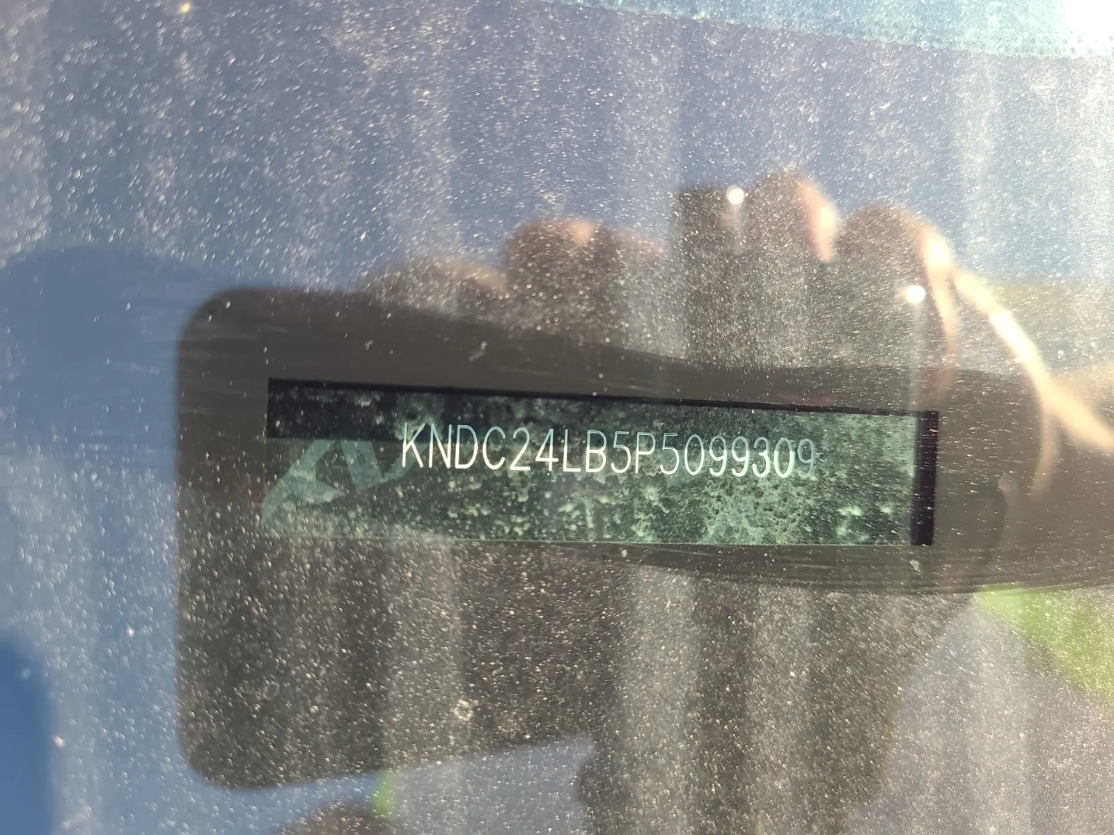 Dash VIN Plate Photo