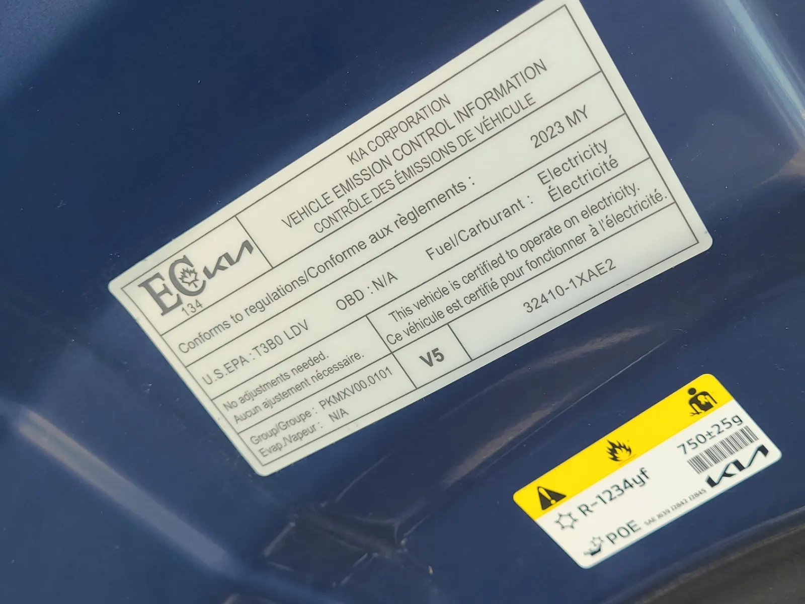 Emission Sticker Photo