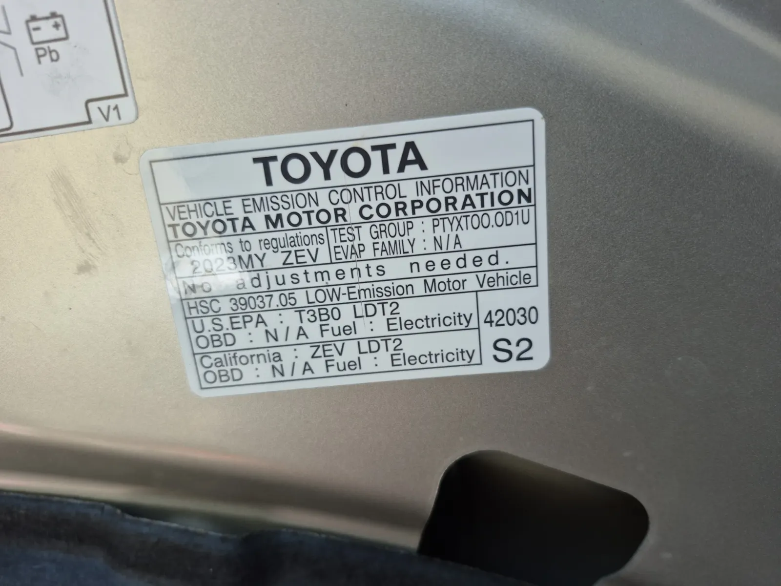 Emission Sticker Photo