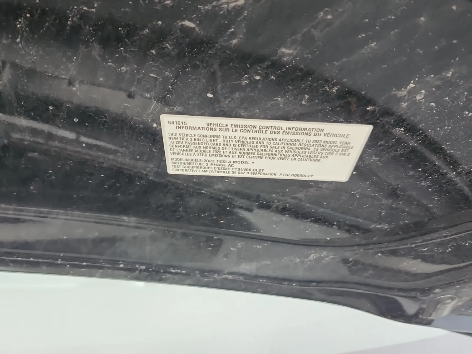 Emission Sticker Photo