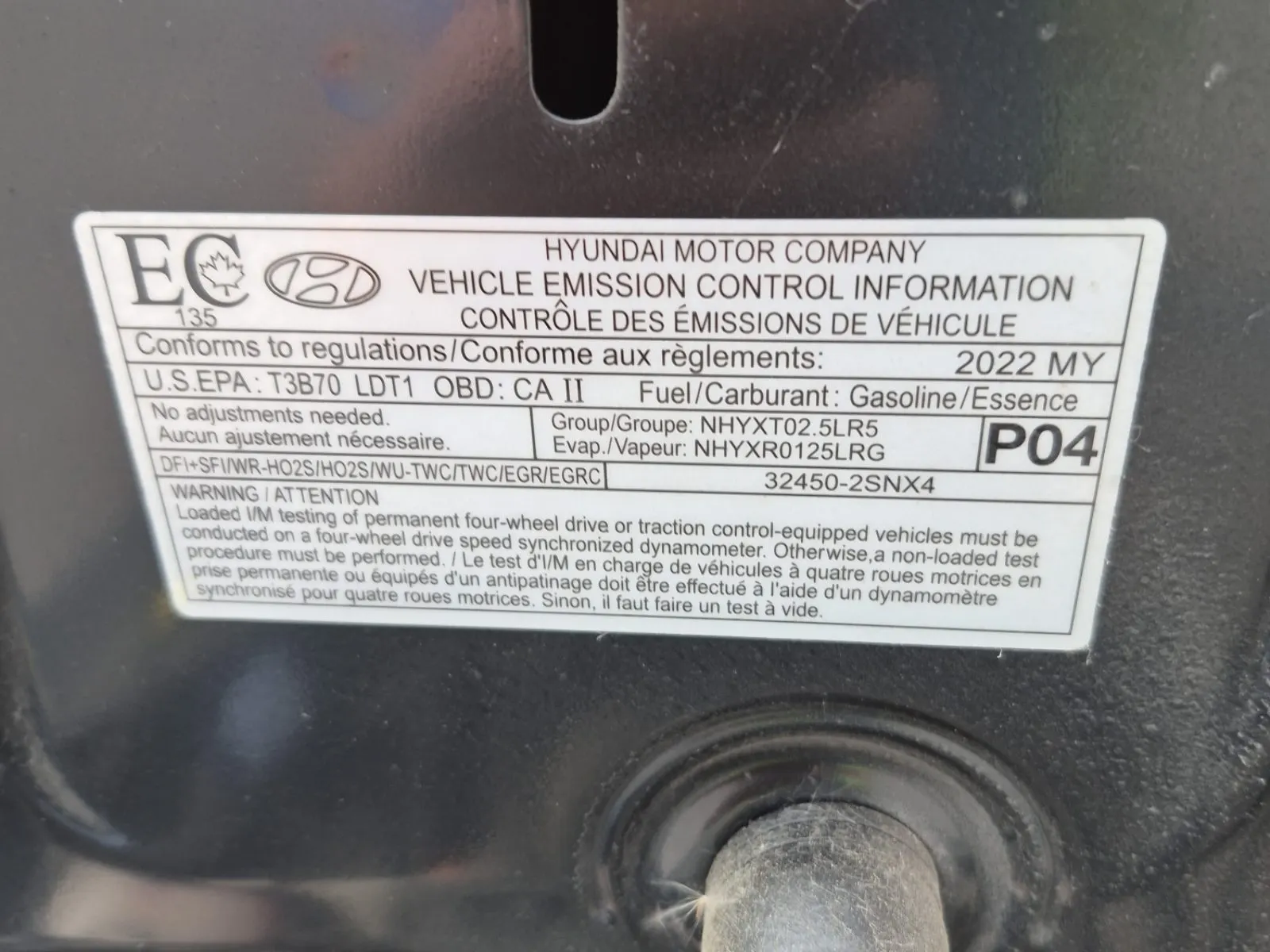 Emission Sticker Photo