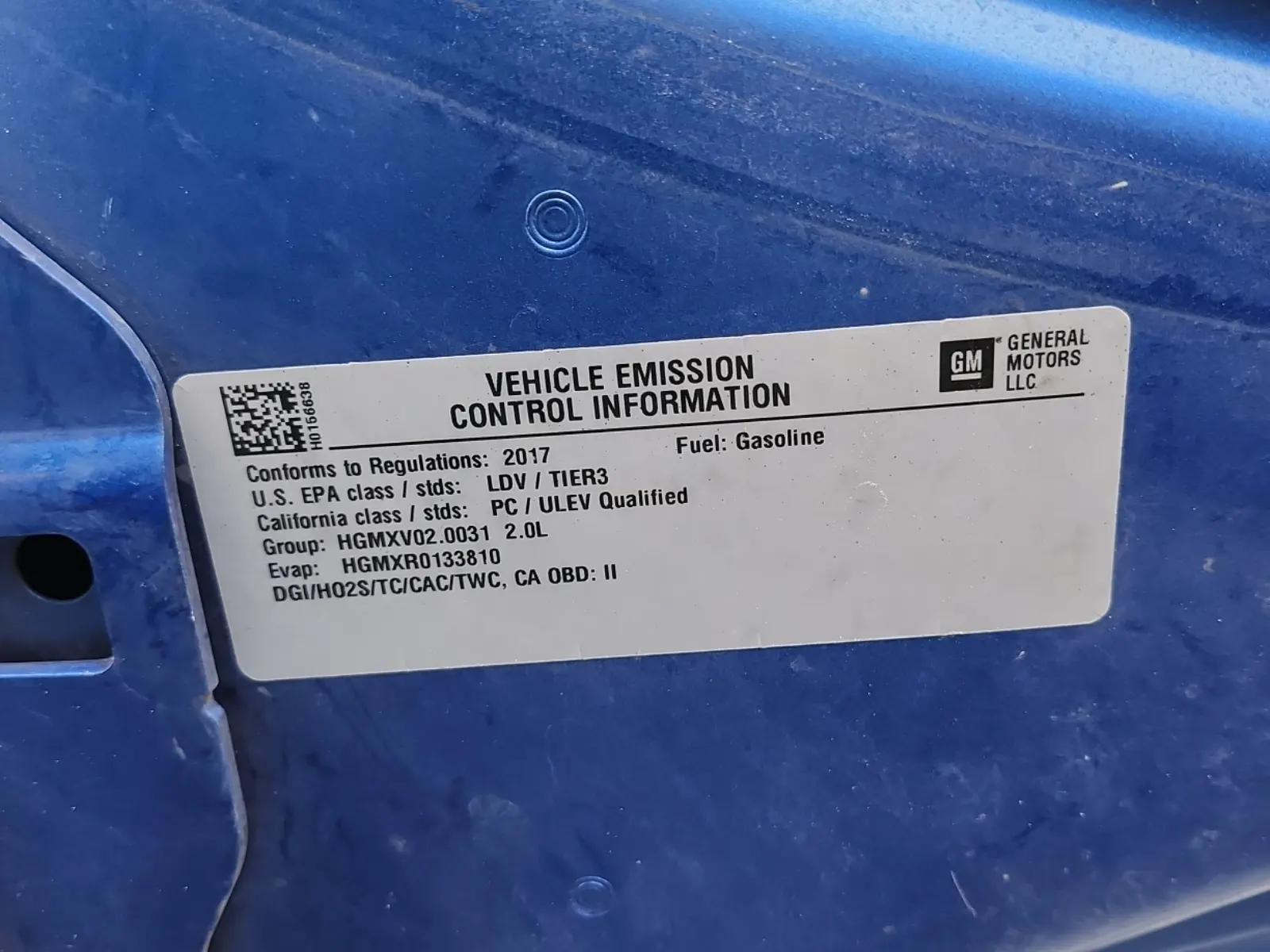 Emission Sticker Photo