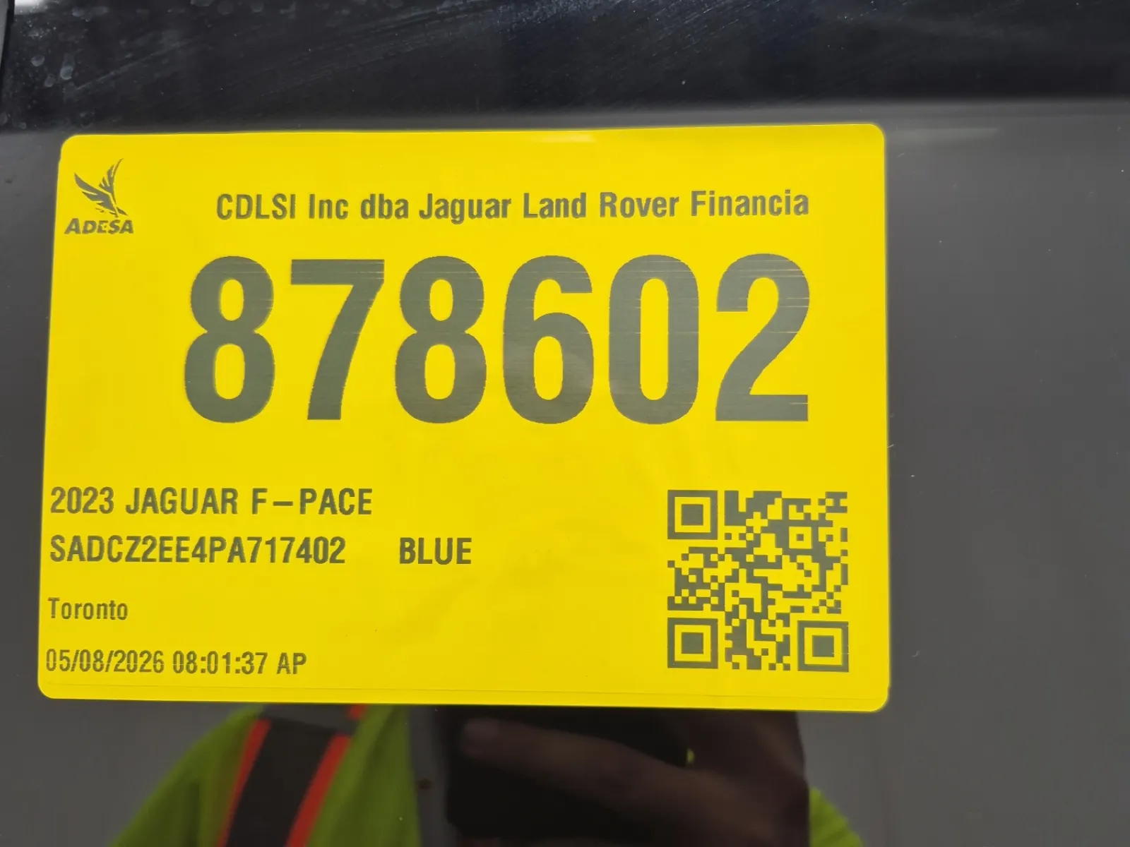 Inventory Label Photo