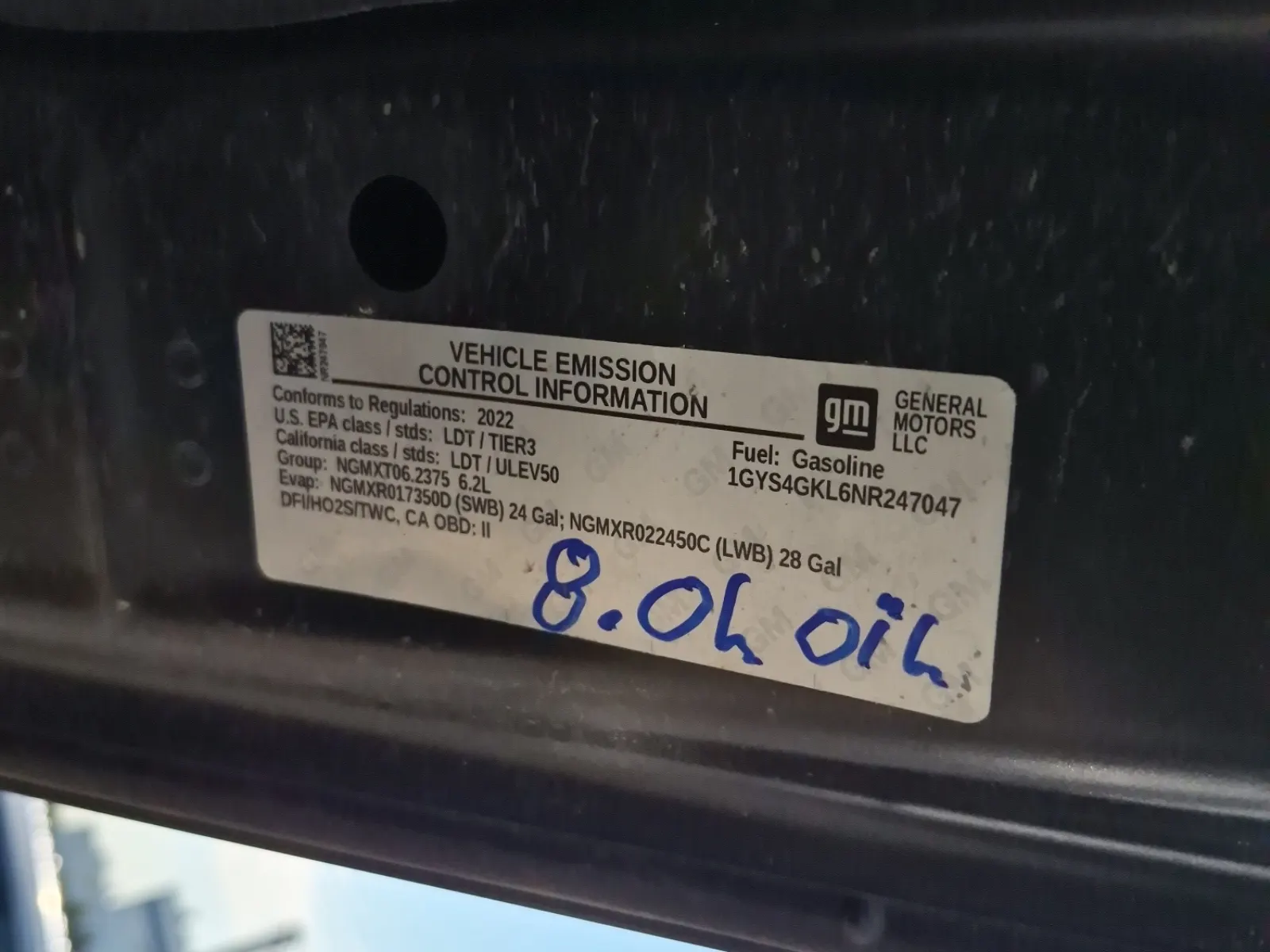 Emission Sticker Photo