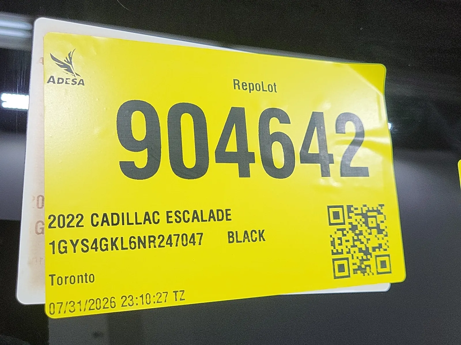 Inventory Label Photo