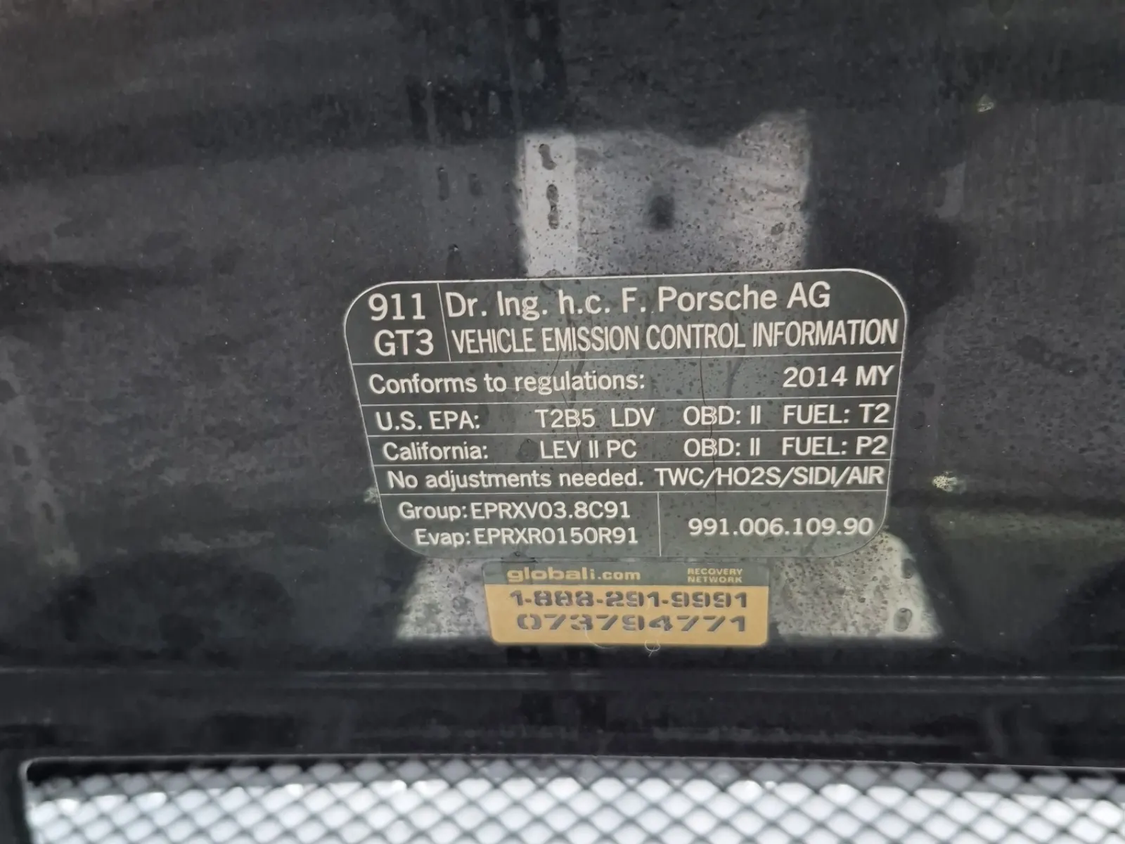 Emission Sticker Photo