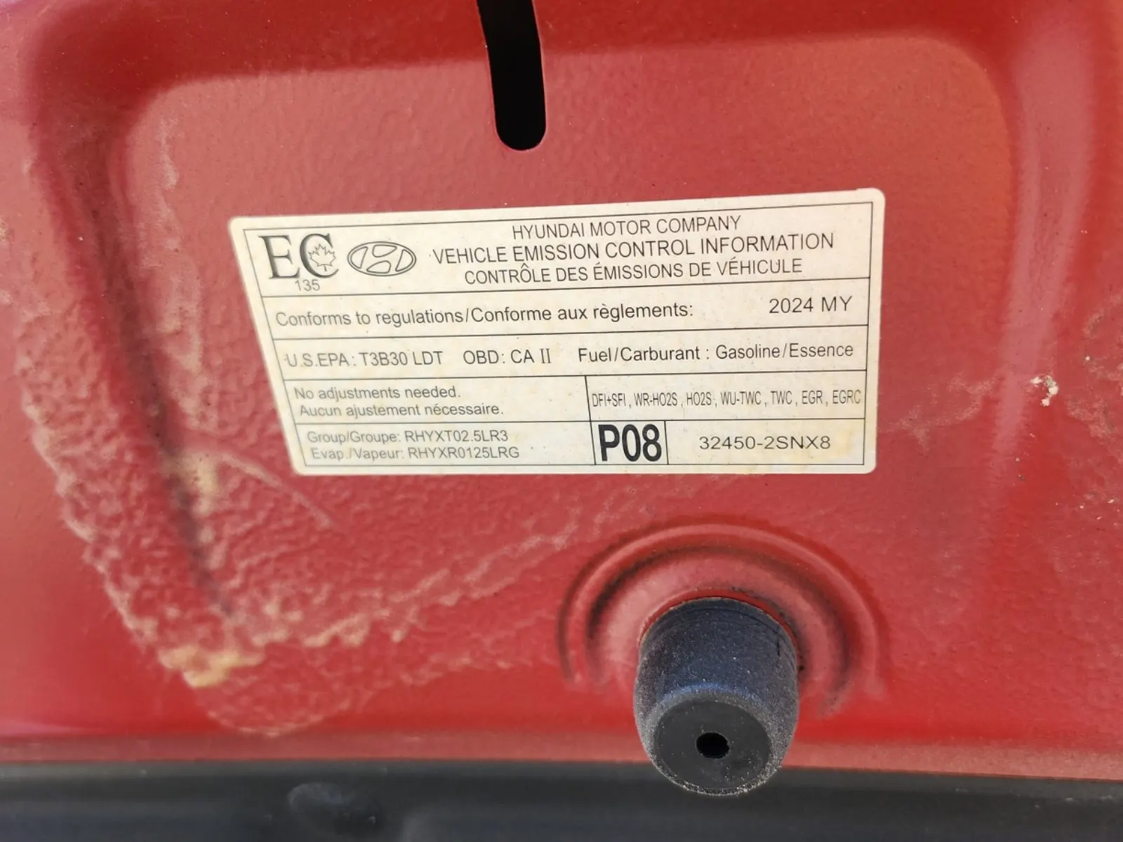 Emission Sticker Photo