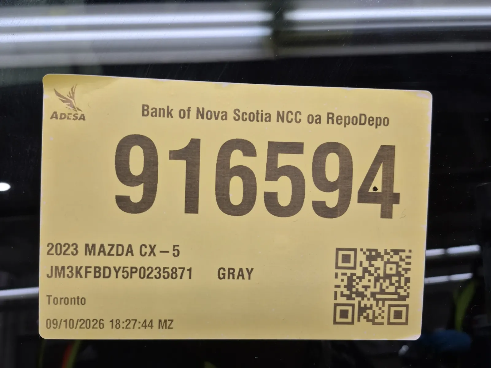 Inventory Label Photo