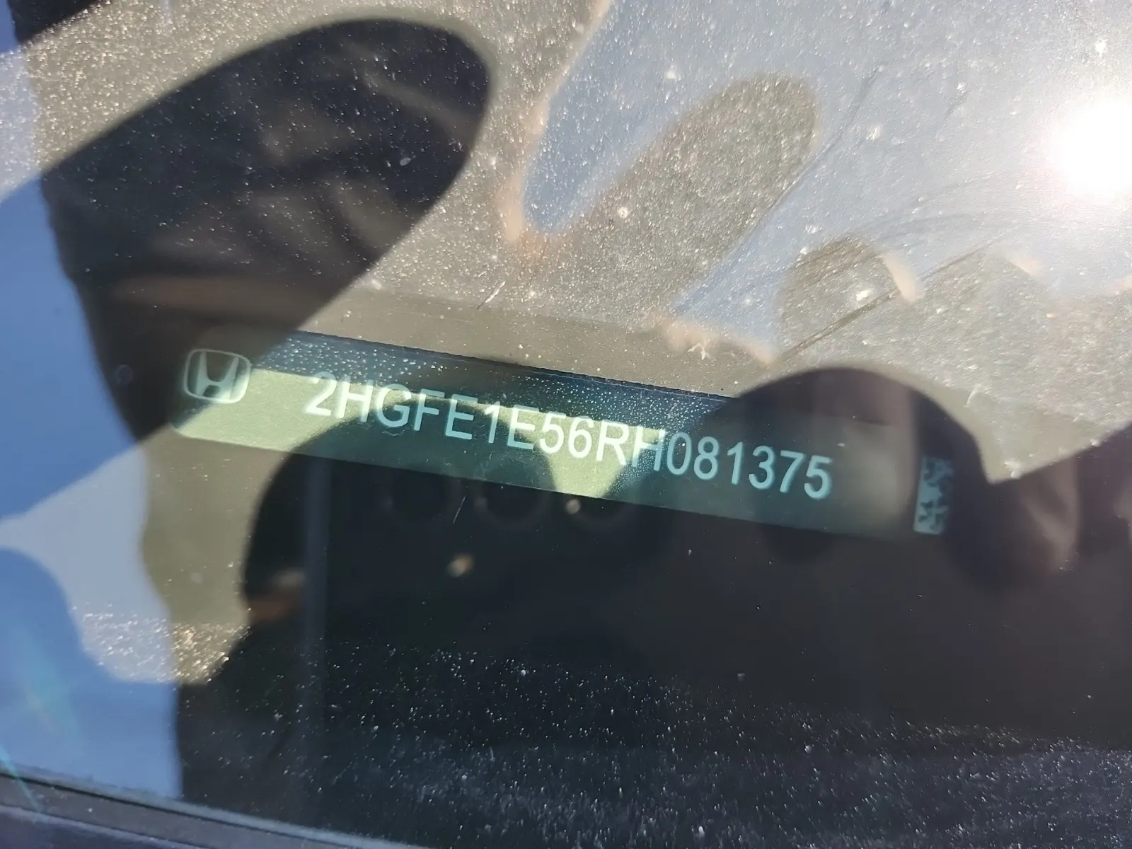 Dash VIN Plate Photo