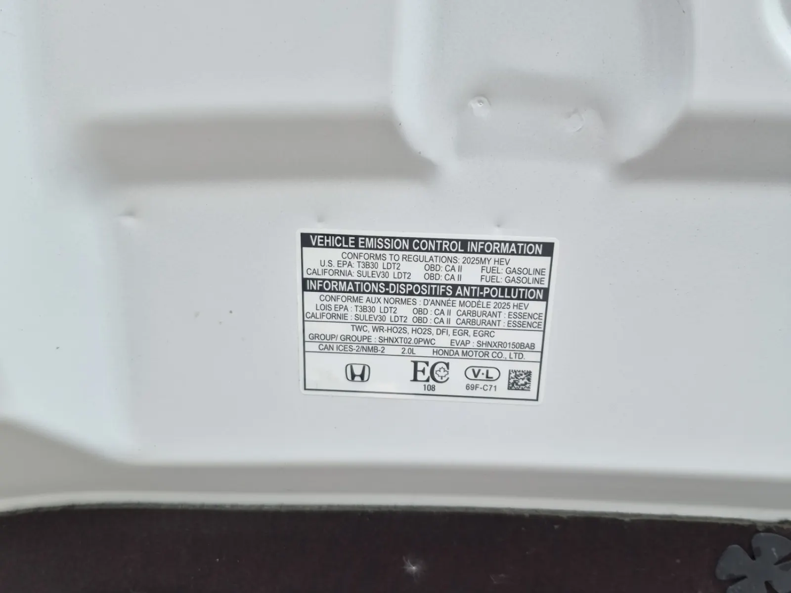Emission Sticker Photo