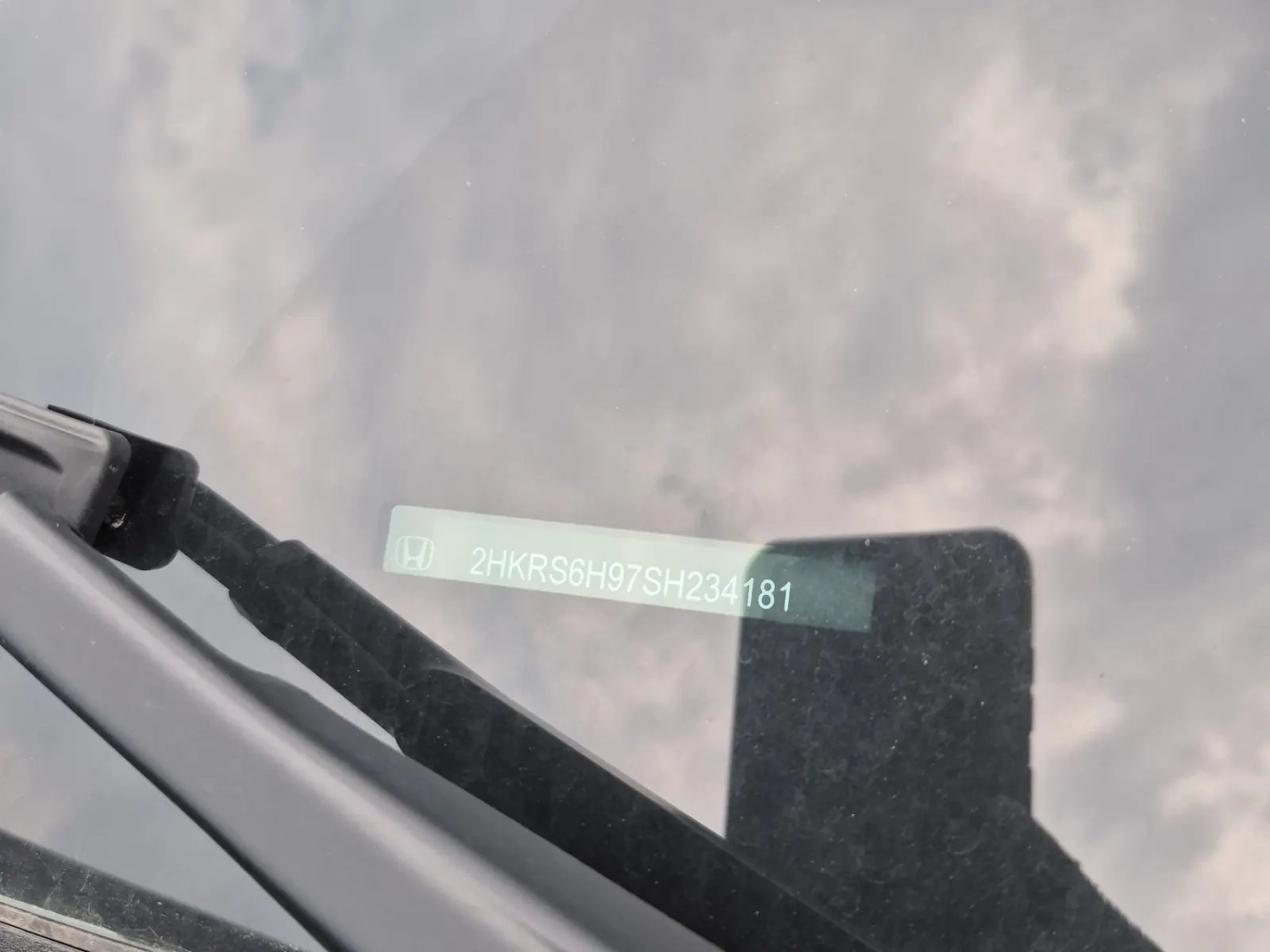Dash VIN Plate Photo