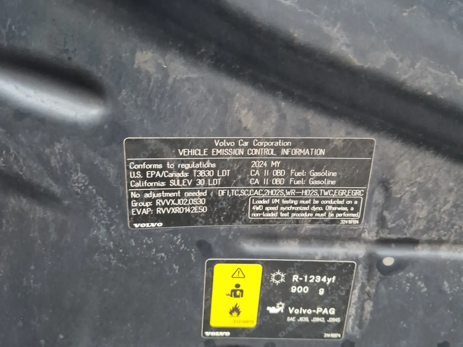 Emission Sticker Photo