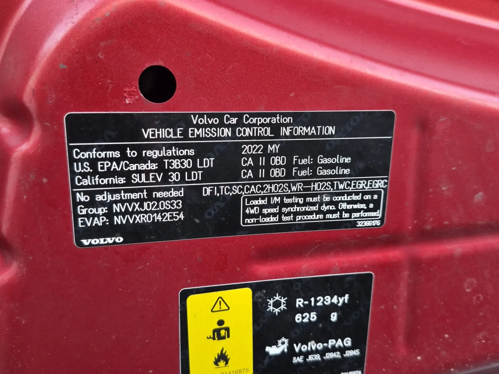 Emission Sticker Photo