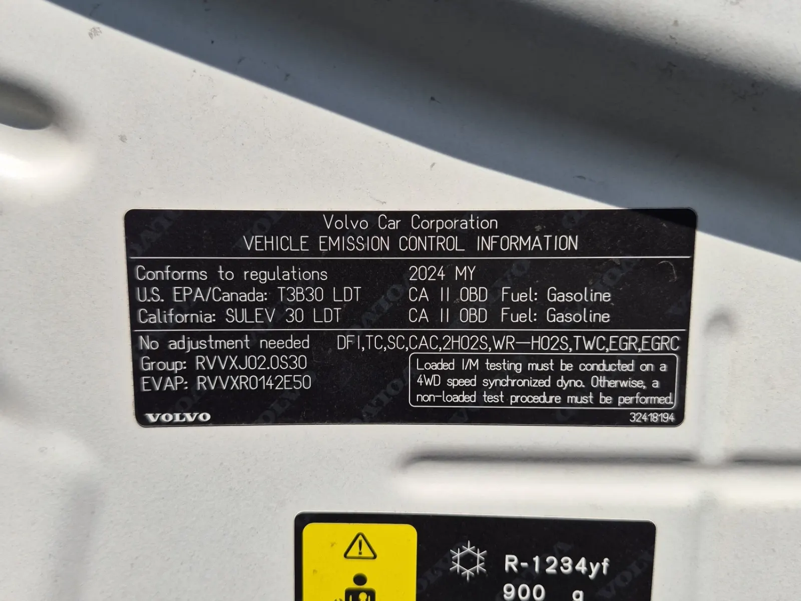 Emission Sticker Photo