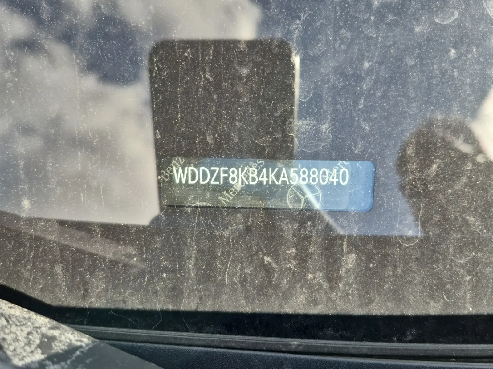 Dash VIN Plate Photo
