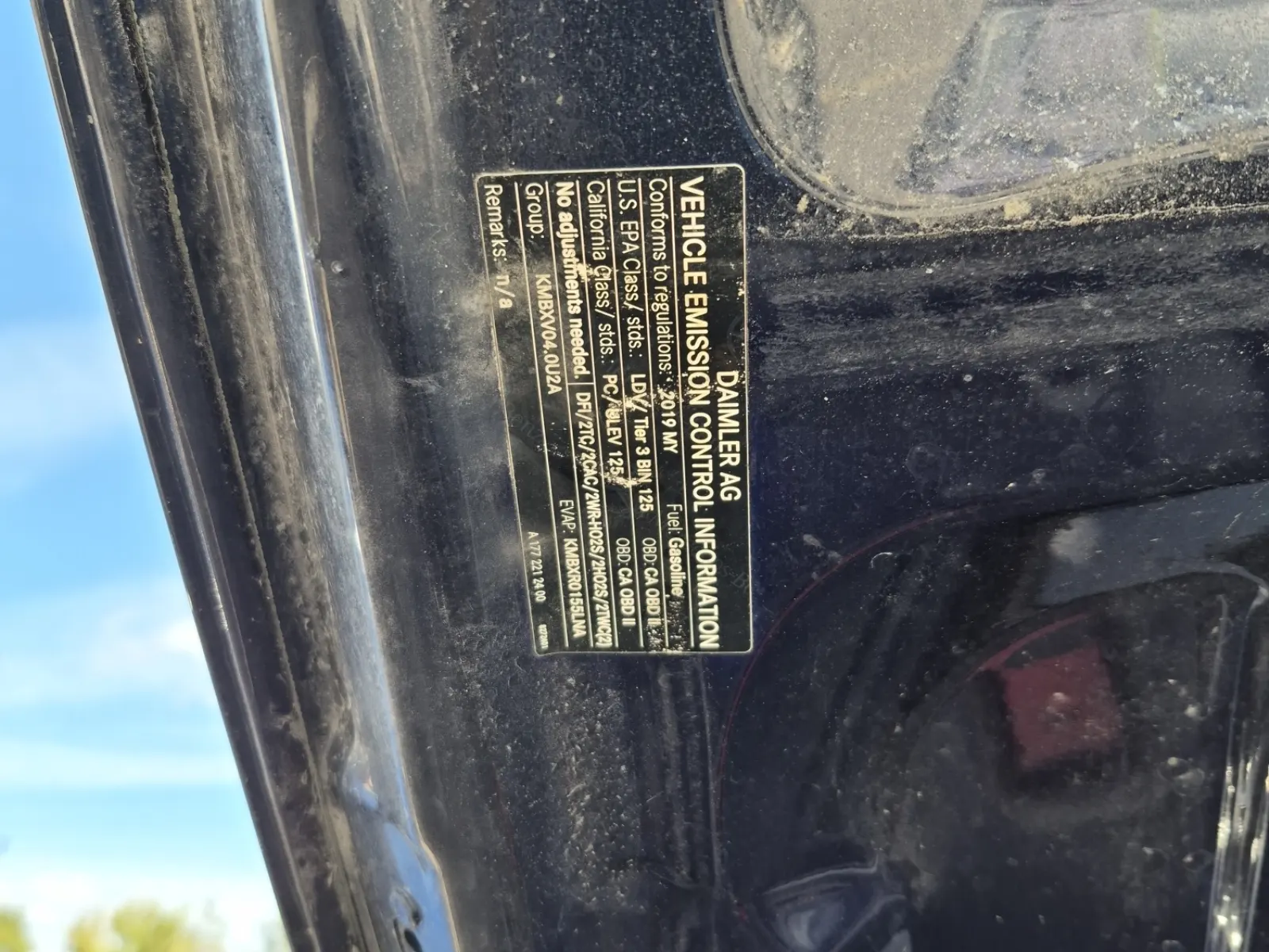 Emission Sticker Photo