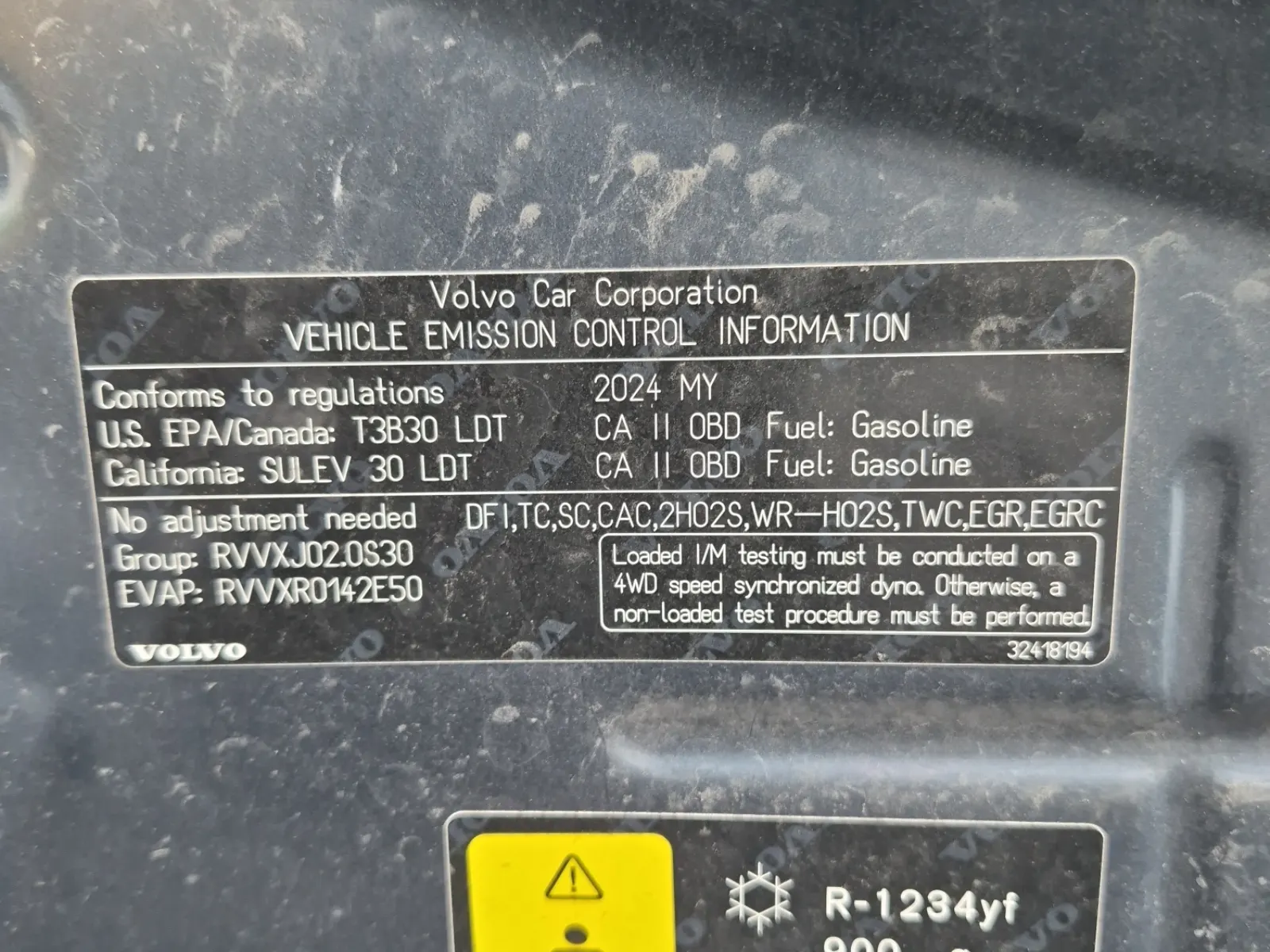 Emission Sticker Photo
