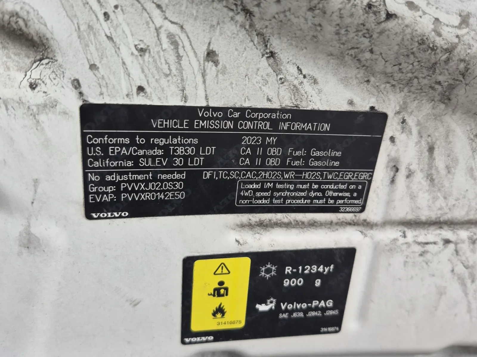 Emission Sticker Photo